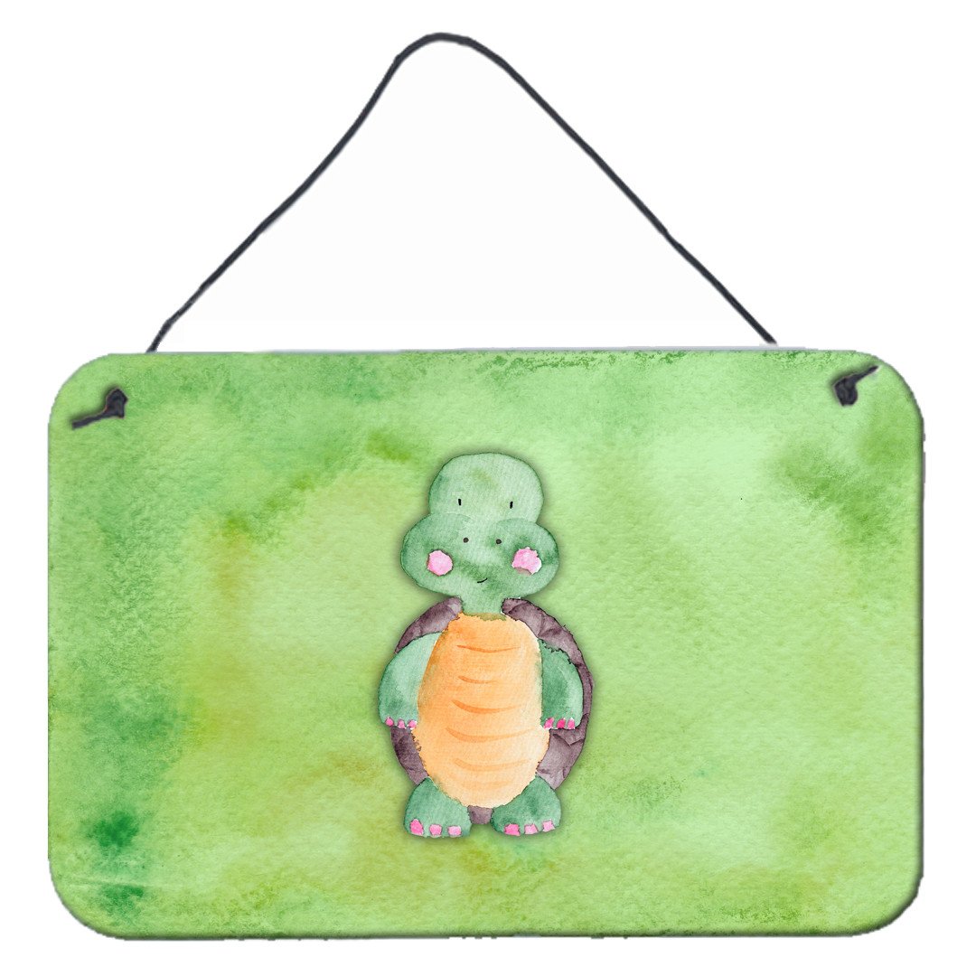 Turtle Watercolor Wall or Door Hanging Prints BB7382DS812 by Caroline's Treasures