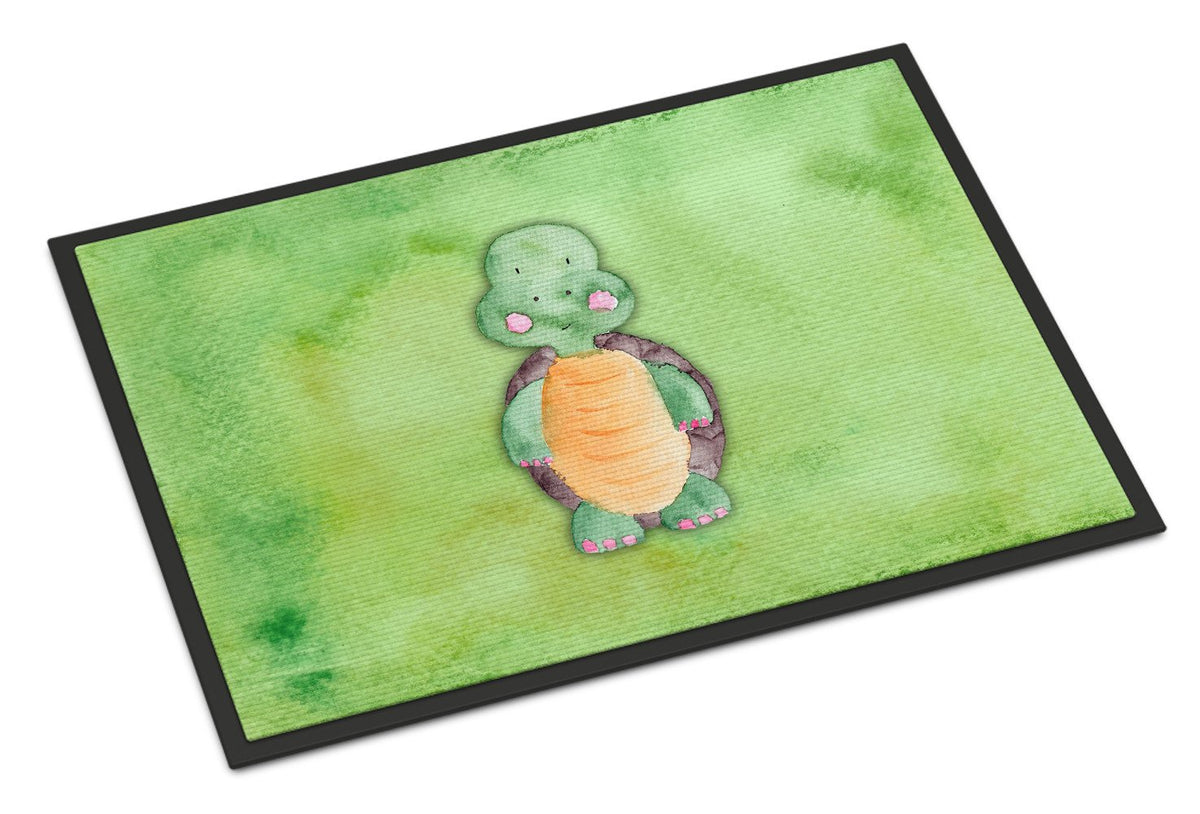 Turtle Watercolor Indoor or Outdoor Mat 24x36 BB7382JMAT by Caroline&#39;s Treasures