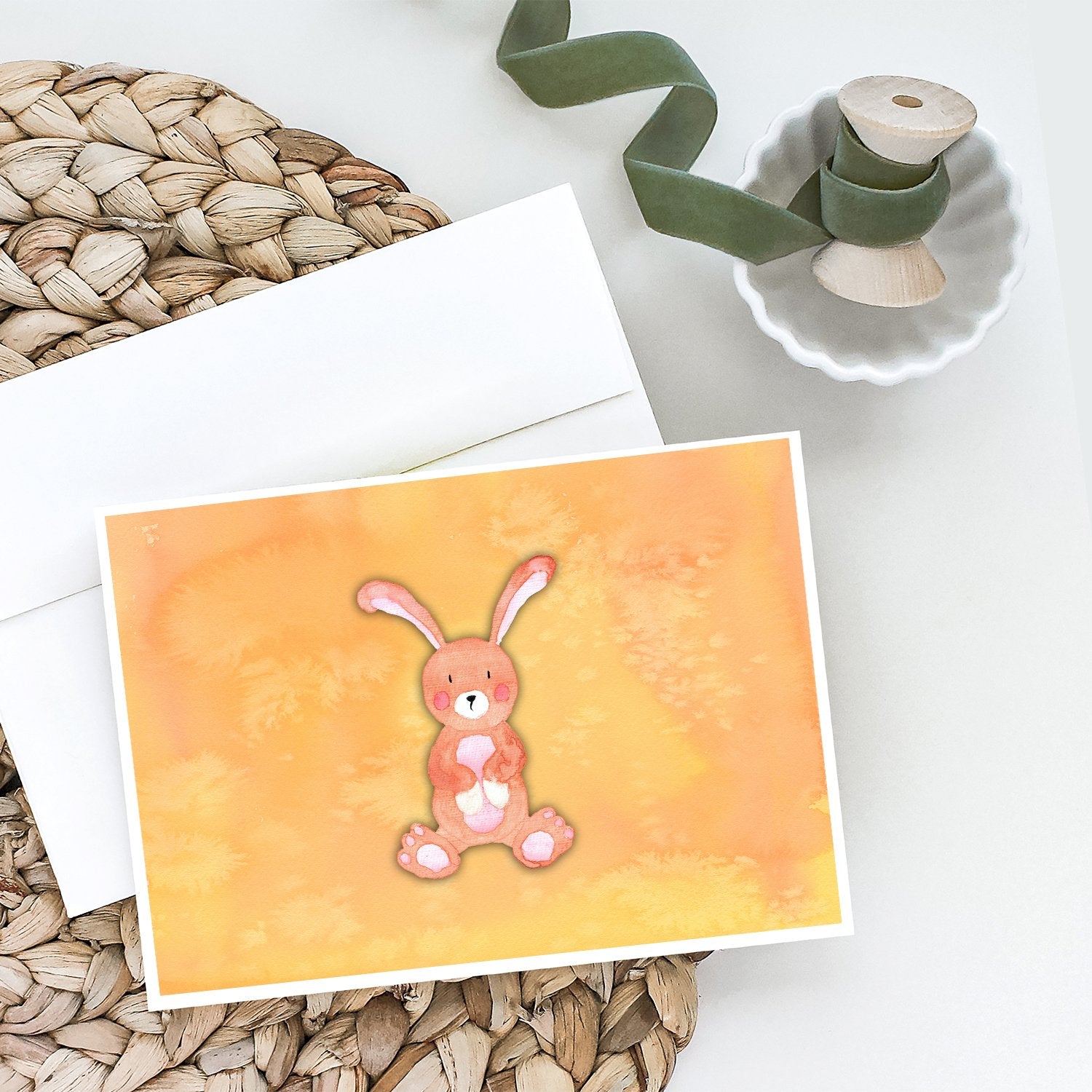 Buy this Rabbit Watercolor Greeting Cards and Envelopes Pack of 8