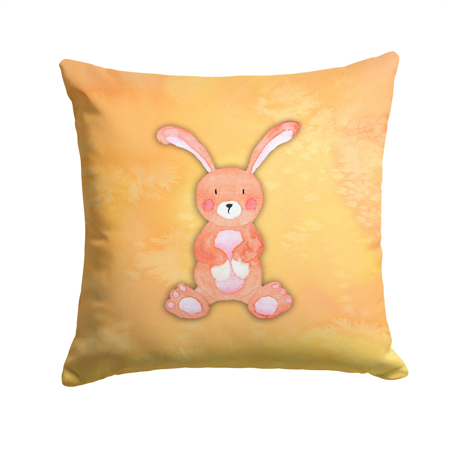 Rabbit Watercolor Fabric Decorative Pillow BB7383PW1414 - the-store.com