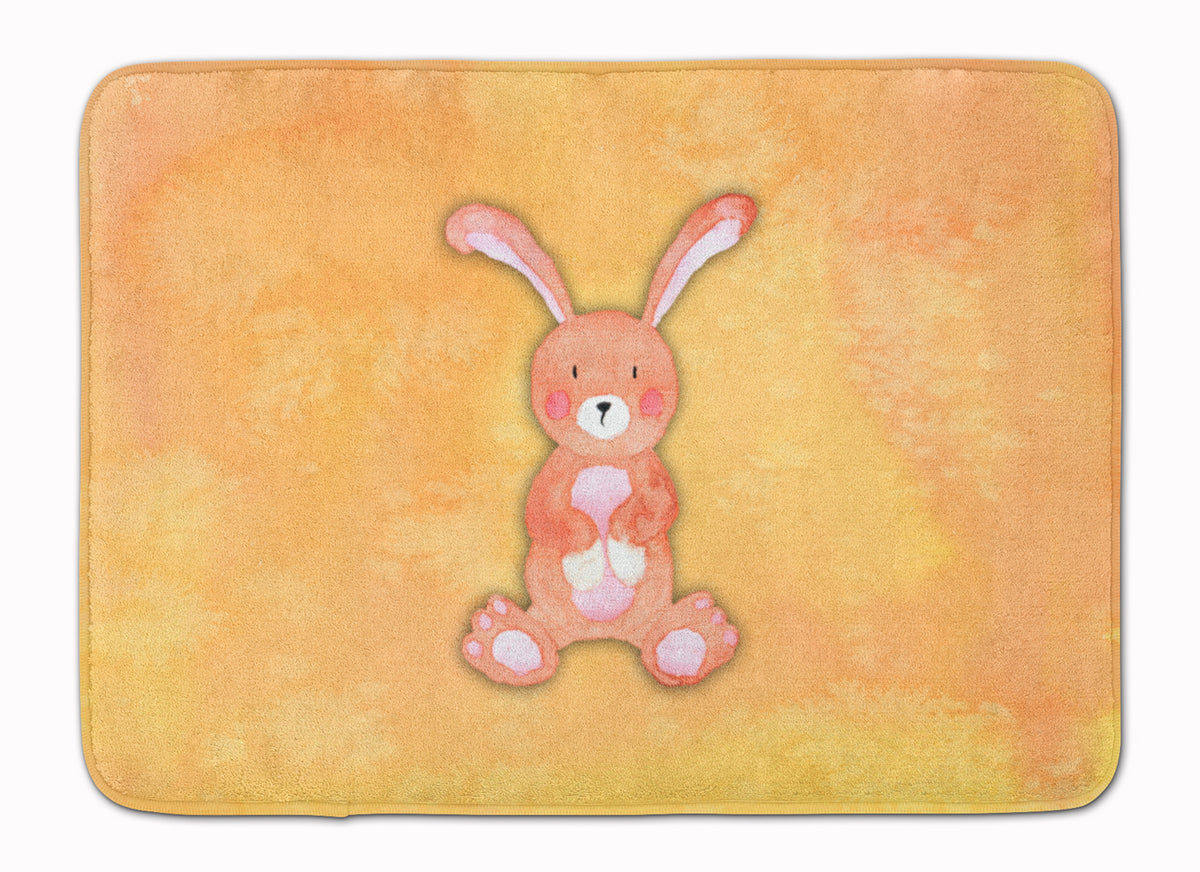 Rabbit Watercolor Machine Washable Memory Foam Mat BB7383RUG - the-store.com