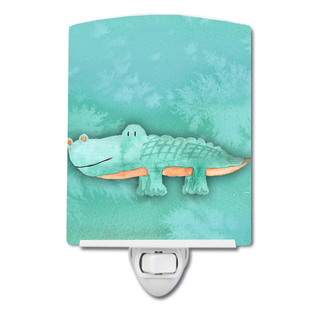 Alligator Watercolor Ceramic Night Light BB7385CNL - the-store.com