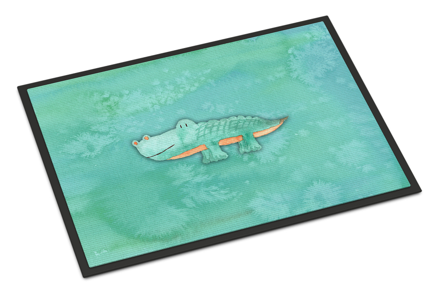 Alligator Watercolor Indoor or Outdoor Mat 18x27 BB7385MAT - the-store.com