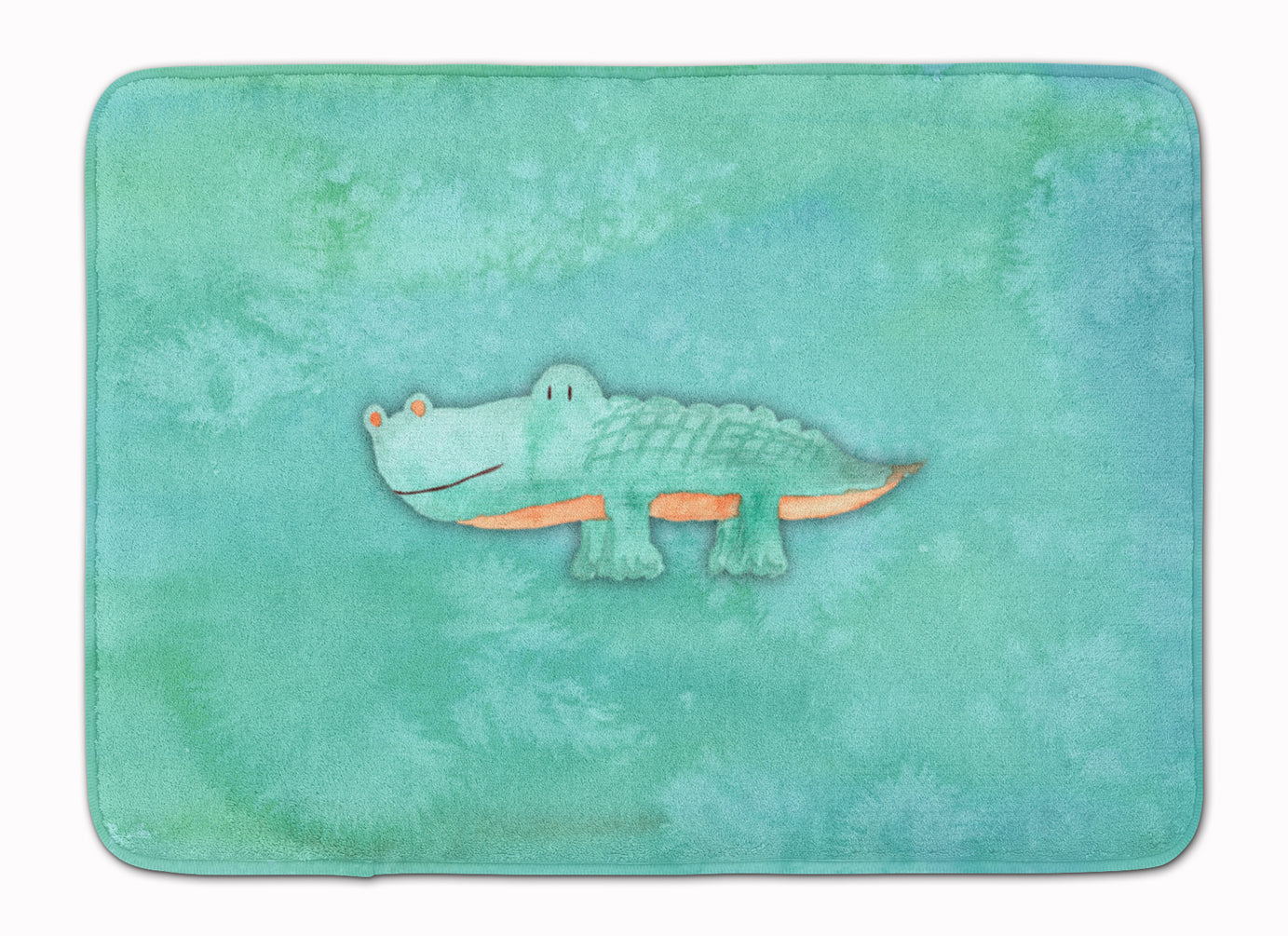 Alligator Watercolor Machine Washable Memory Foam Mat BB7385RUG - the-store.com