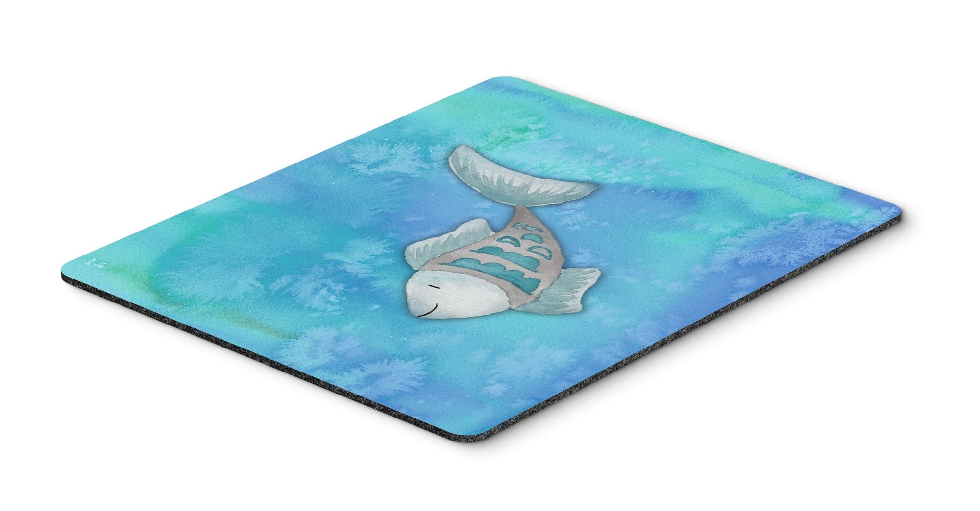 Blue Fish Watercolor Mouse Pad, Hot Pad or Trivet BB7386MP by Caroline's Treasures