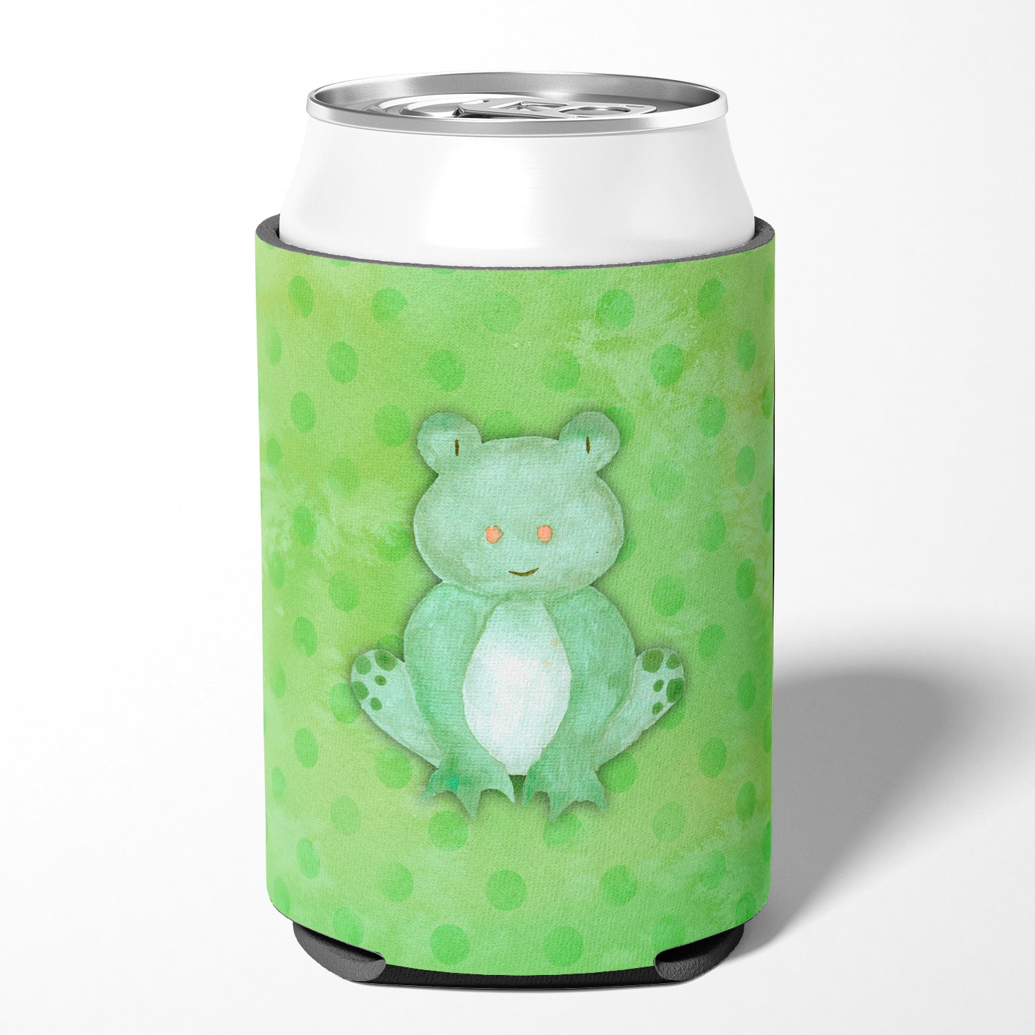 Polkadot Frog Watercolor Can or Bottle Hugger BB7388CC  the-store.com.