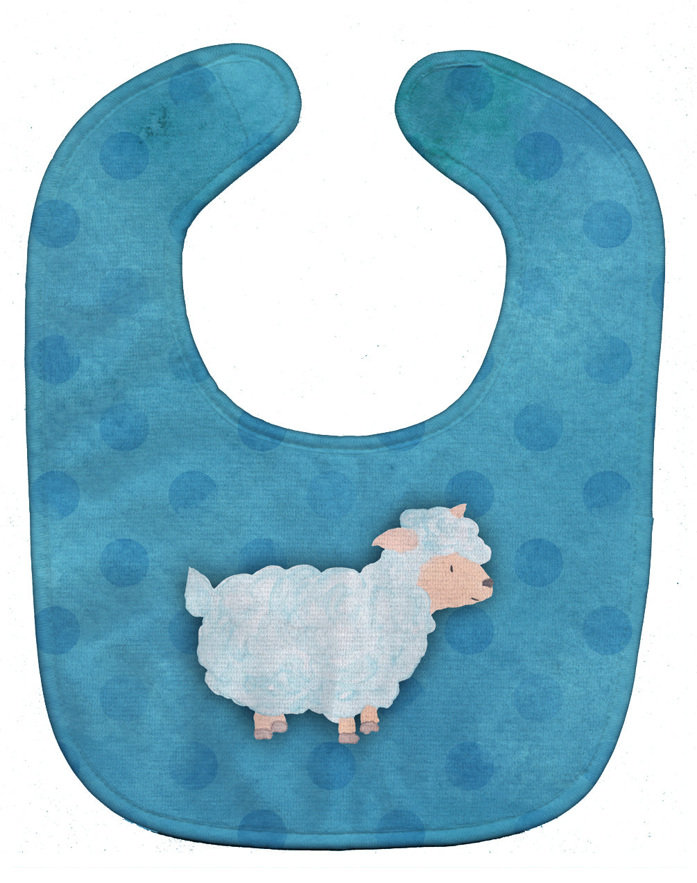 Polkadot Sheep Lamb Watercolor Baby Bib BB7390BIB - the-store.com