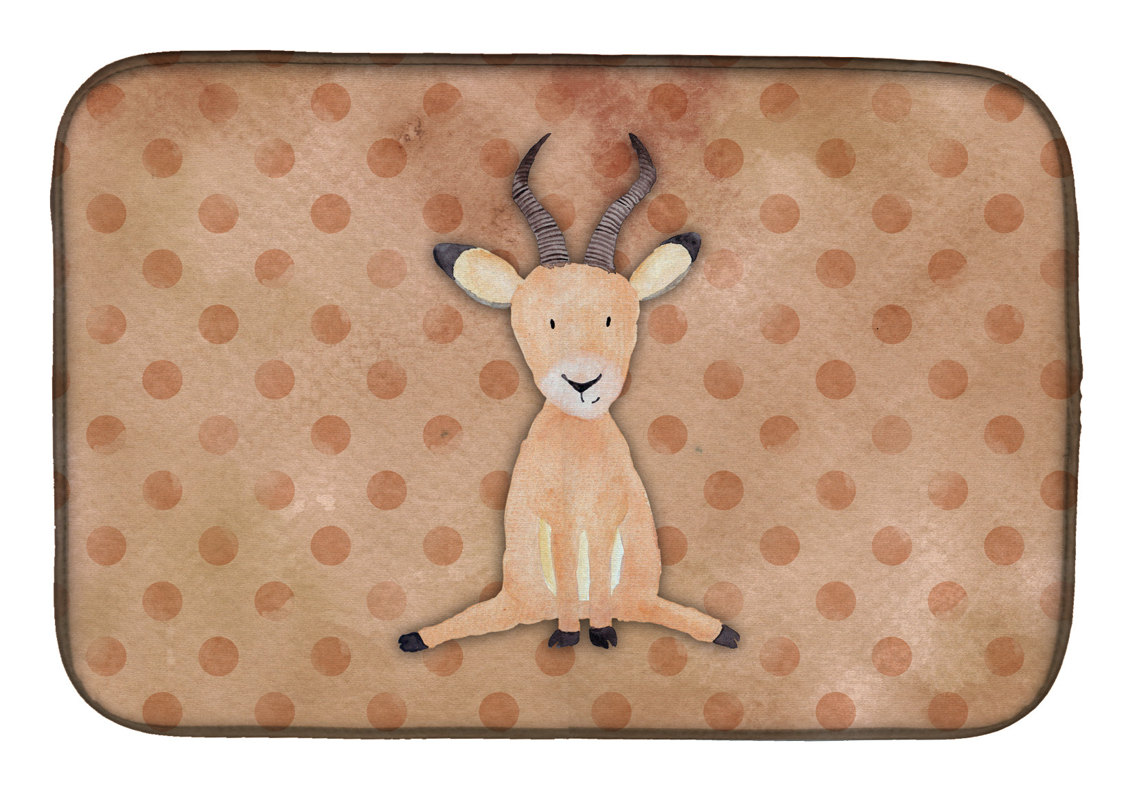 Polkadot Antelope Watercolor Dish Drying Mat BB7391DDM  the-store.com.