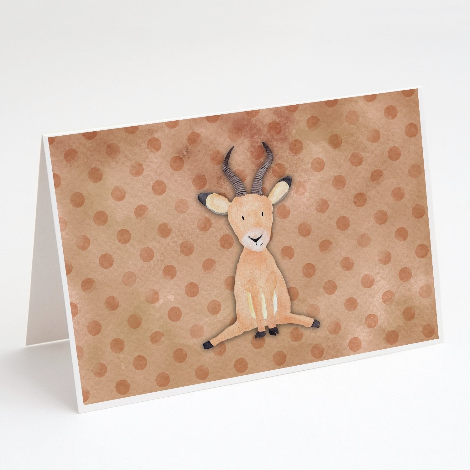 Buy this Polkadot Antelope Watercolor Greeting Cards and Envelopes Pack of 8