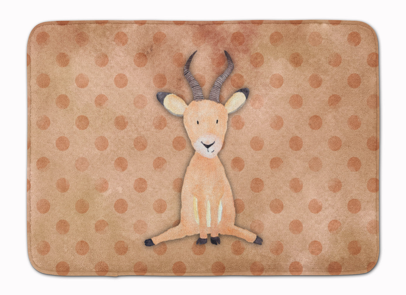 Polkadot Antelope Watercolor Machine Washable Memory Foam Mat BB7391RUG - the-store.com