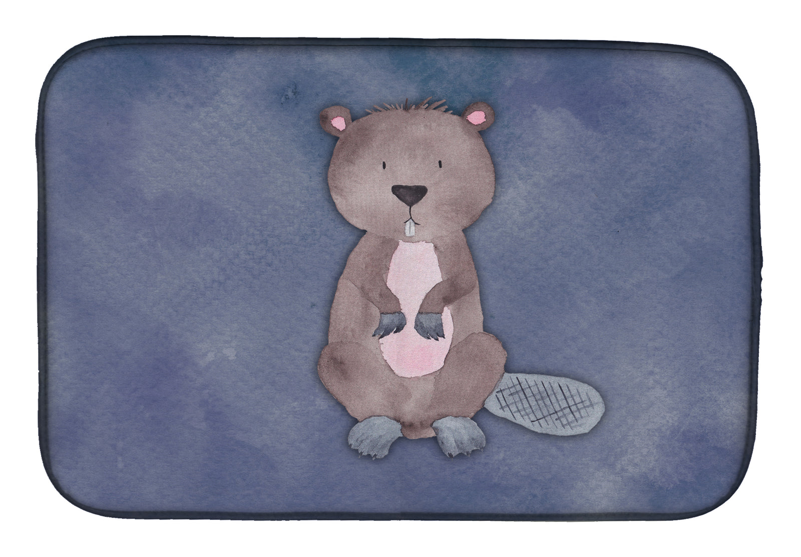 Beaver Watercolor Dish Drying Mat BB7392DDM  the-store.com.