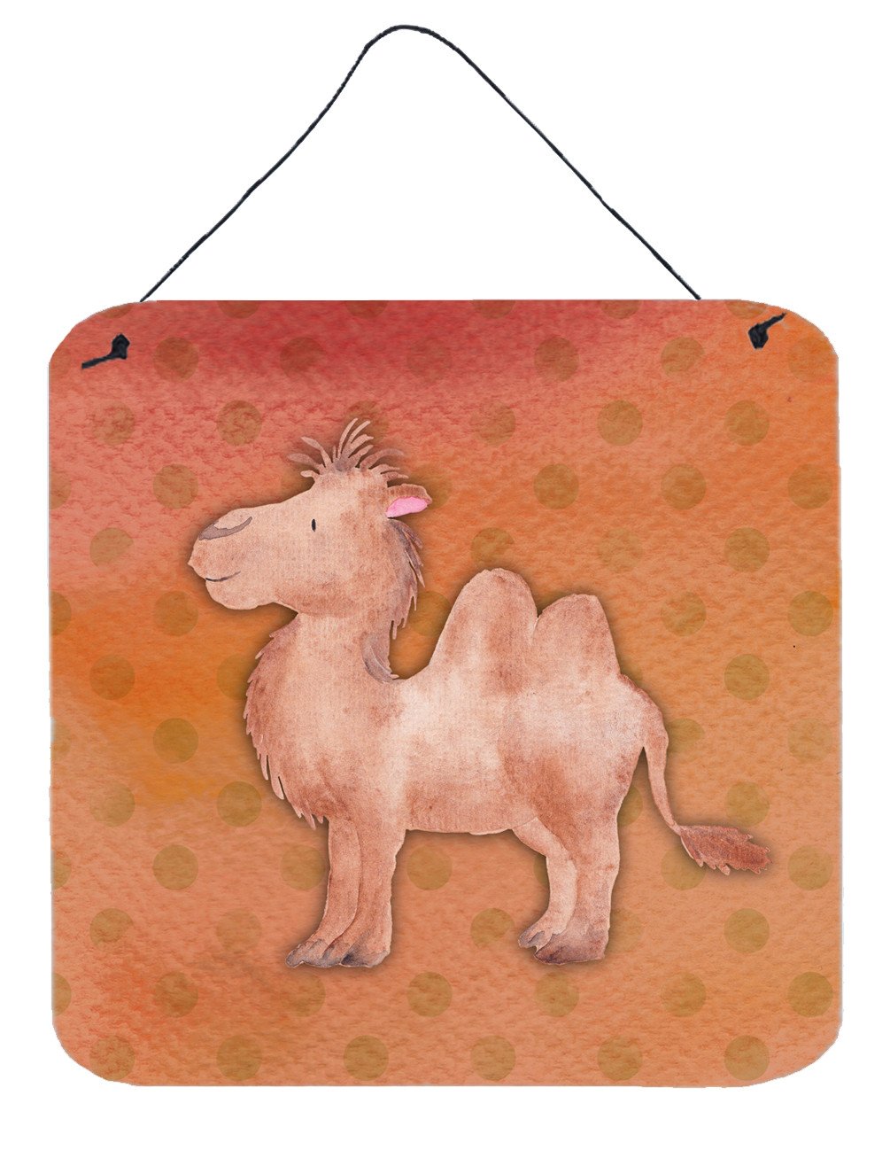 Polkadot Camel Watercolor Wall or Door Hanging Prints BB7393DS66 by Caroline's Treasures