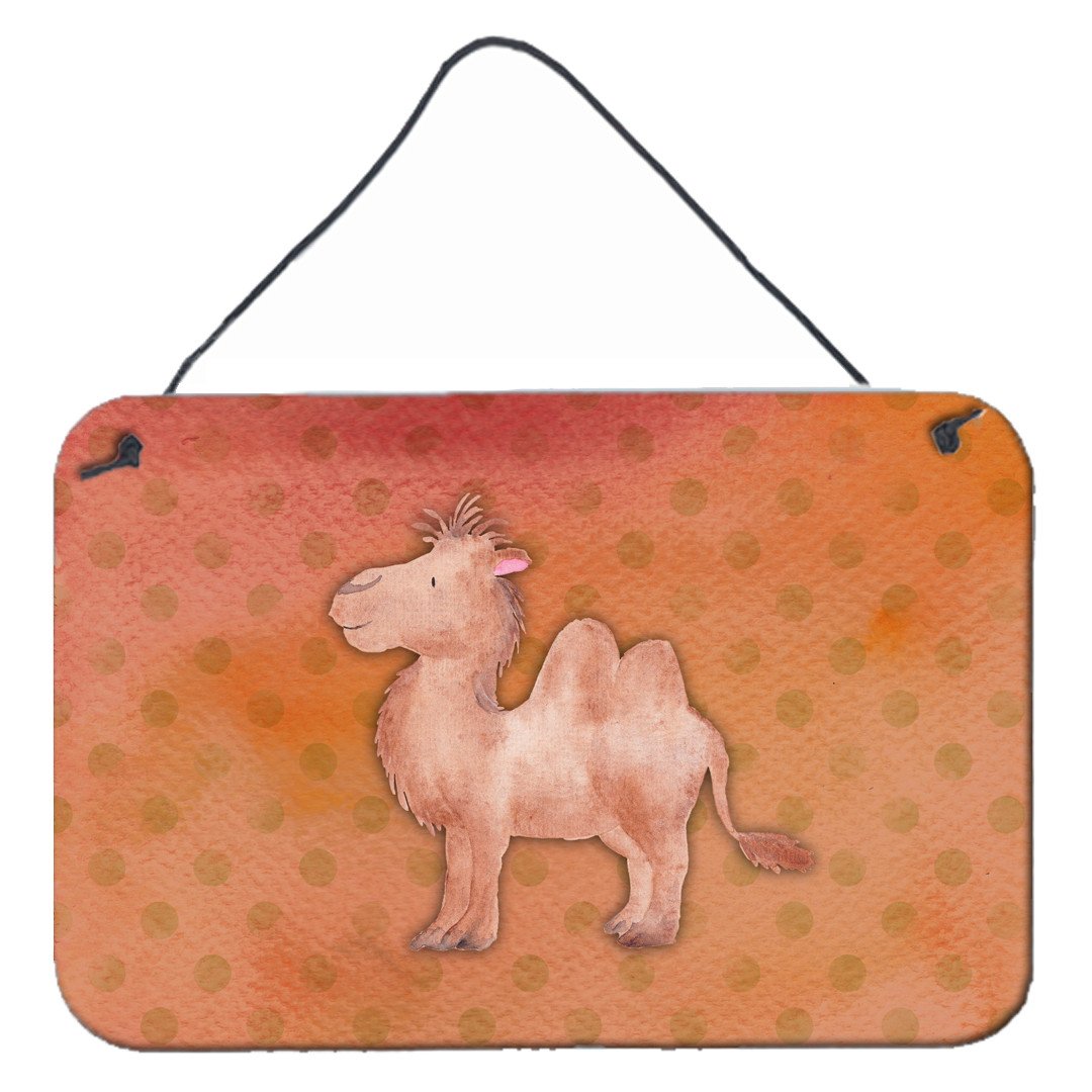 Polkadot Camel Watercolor Wall or Door Hanging Prints BB7393DS812 by Caroline's Treasures