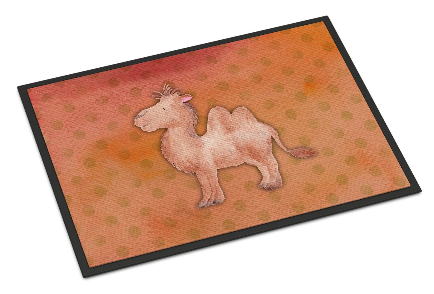 Polkadot Camel Watercolor Indoor or Outdoor Mat 24x36 BB7393JMAT by Caroline's Treasures