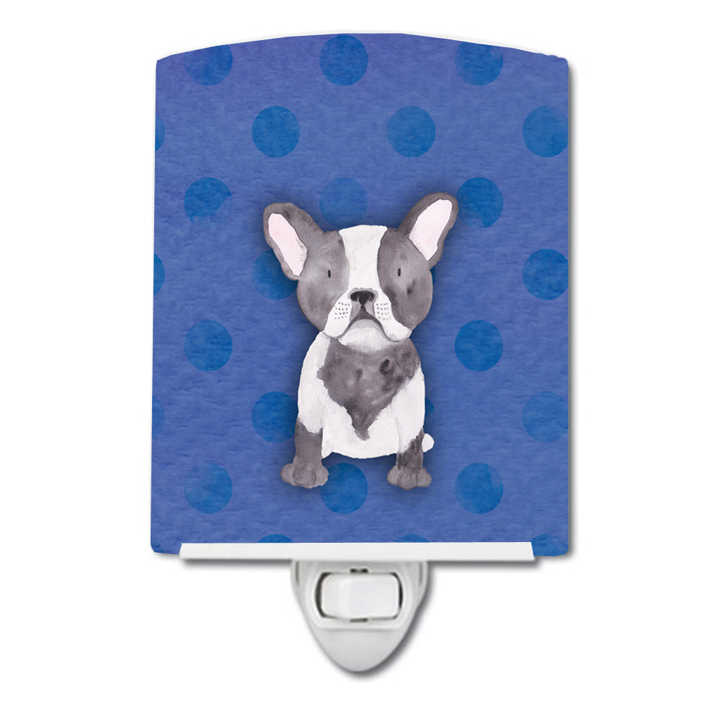 French Bulldog Polkadot Watercolor Ceramic Night Light BB7394CNL - the-store.com