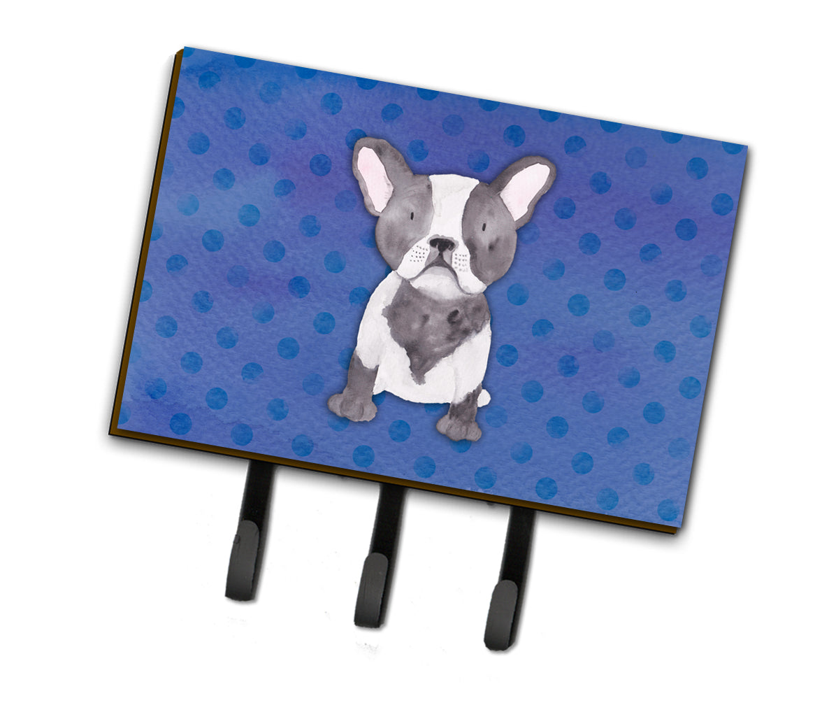 French Bulldog Polkadot Watercolor Leash or Key Holder BB7394TH68  the-store.com.