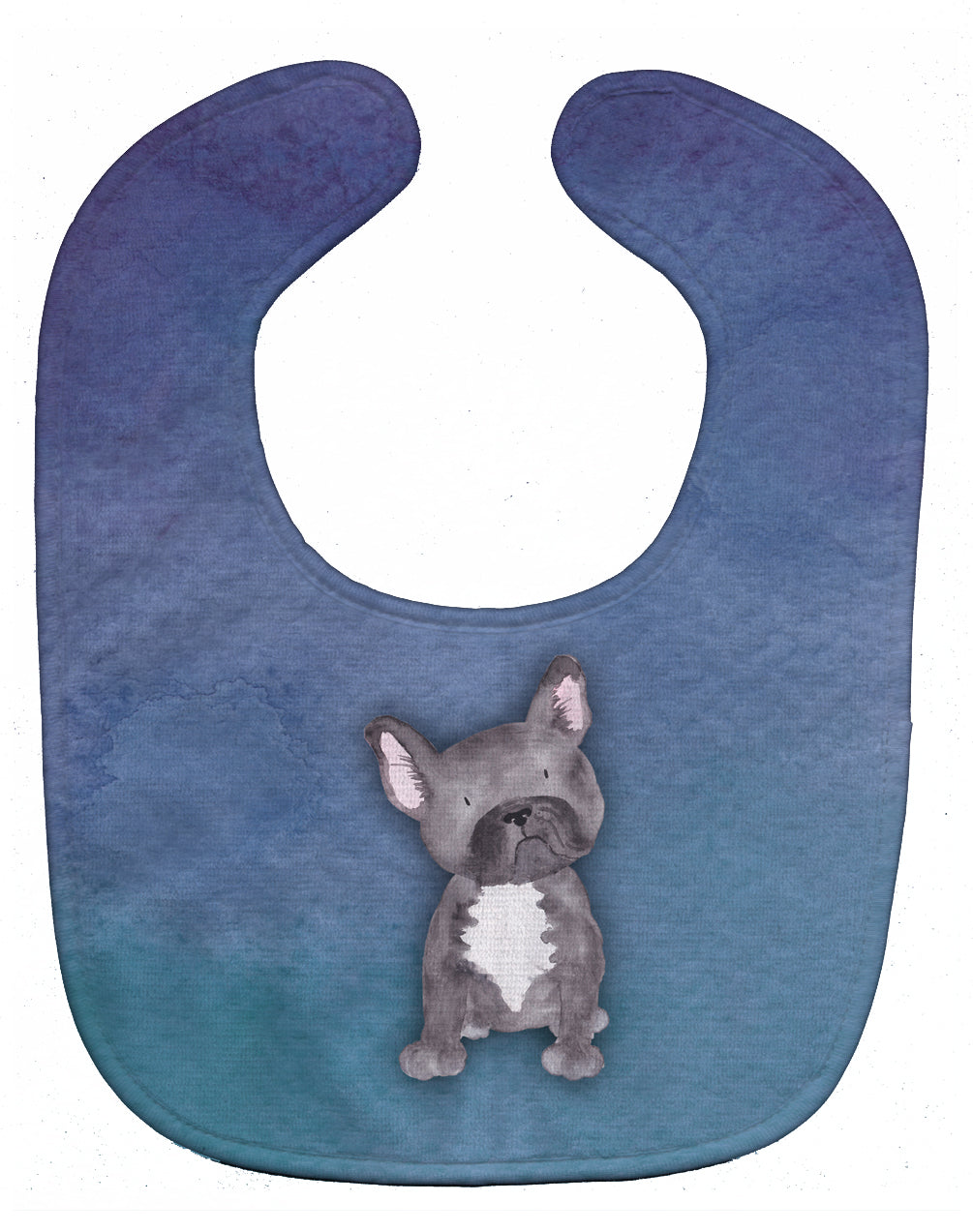 French Bulldog Watercolor Baby Bib BB7395BIB - the-store.com