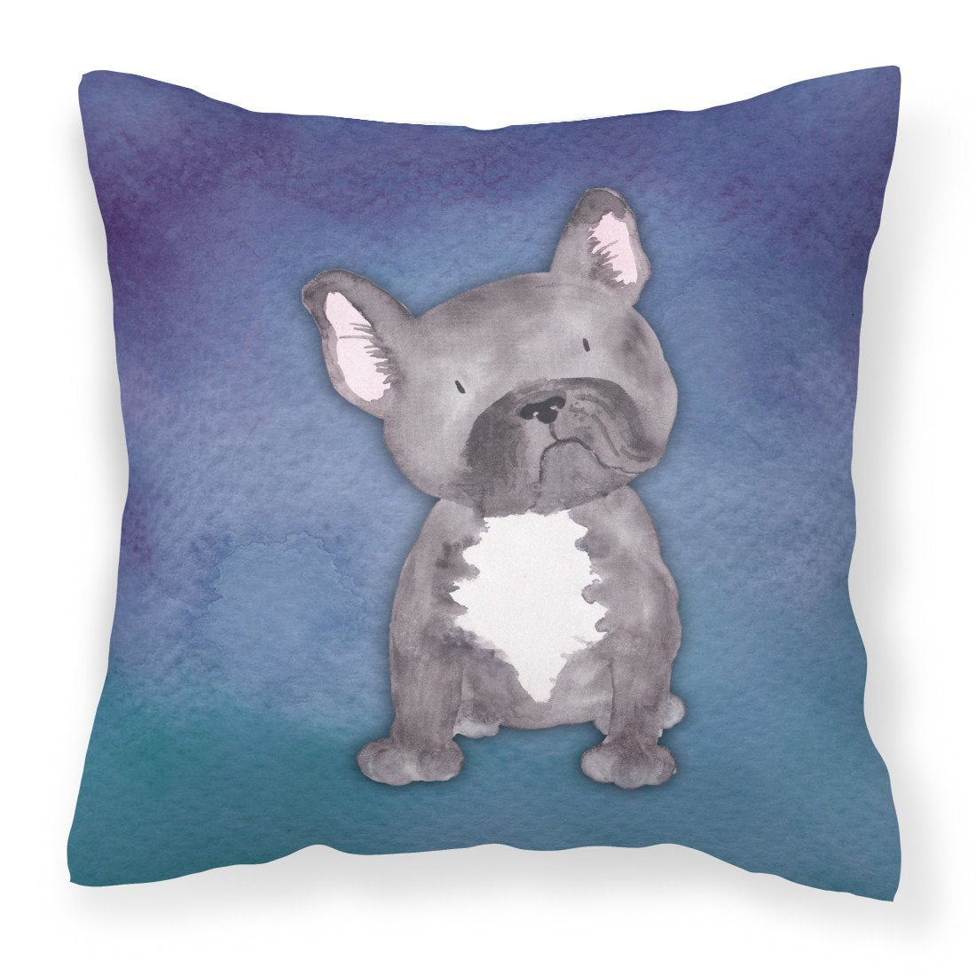 French Bulldog Watercolor Fabric Decorative Pillow BB7395PW1818 by Caroline's Treasures