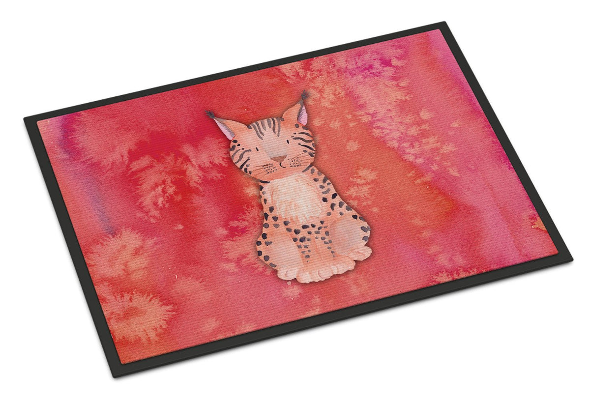 Lynx Watercolor Indoor or Outdoor Mat 24x36 BB7397JMAT by Caroline&#39;s Treasures