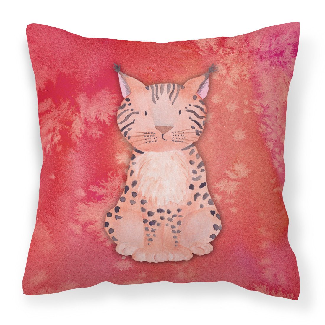 Lynx Watercolor Fabric Decorative Pillow BB7397PW1818 by Caroline's Treasures