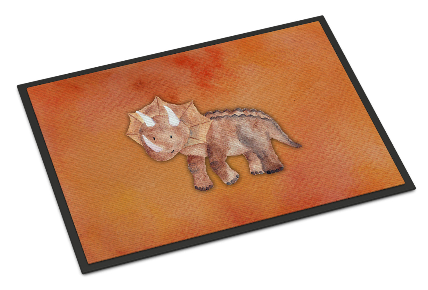 Triceratops Watercolor Indoor or Outdoor Mat 18x27 BB7403MAT - the-store.com