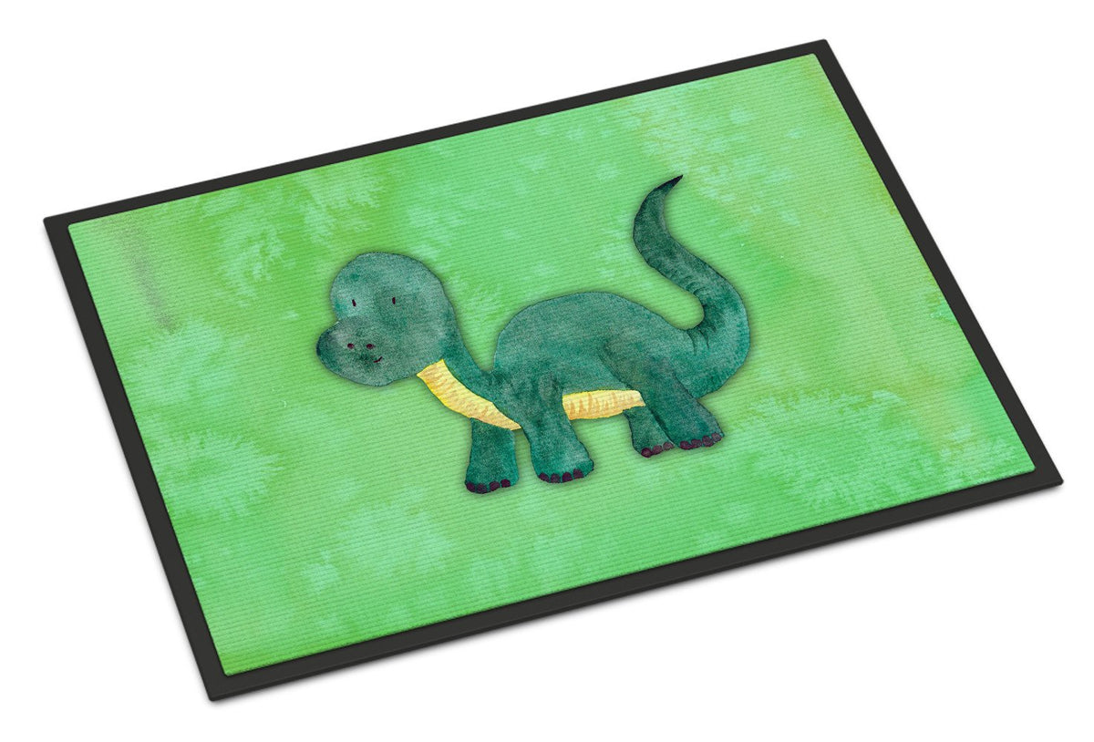 Brontosaurus Watercolor Indoor or Outdoor Mat 24x36 BB7404JMAT by Caroline&#39;s Treasures