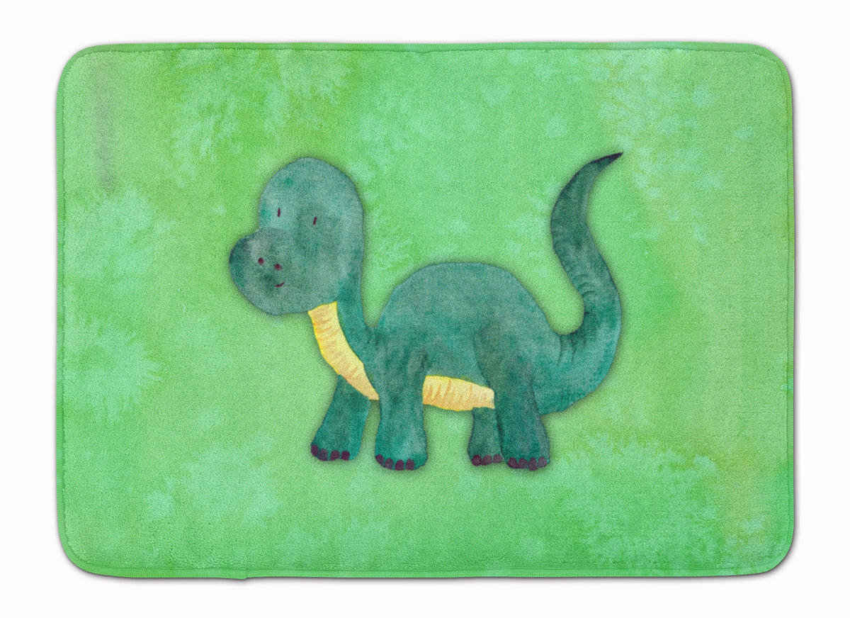 Brontosaurus Watercolor Machine Washable Memory Foam Mat BB7404RUG - the-store.com