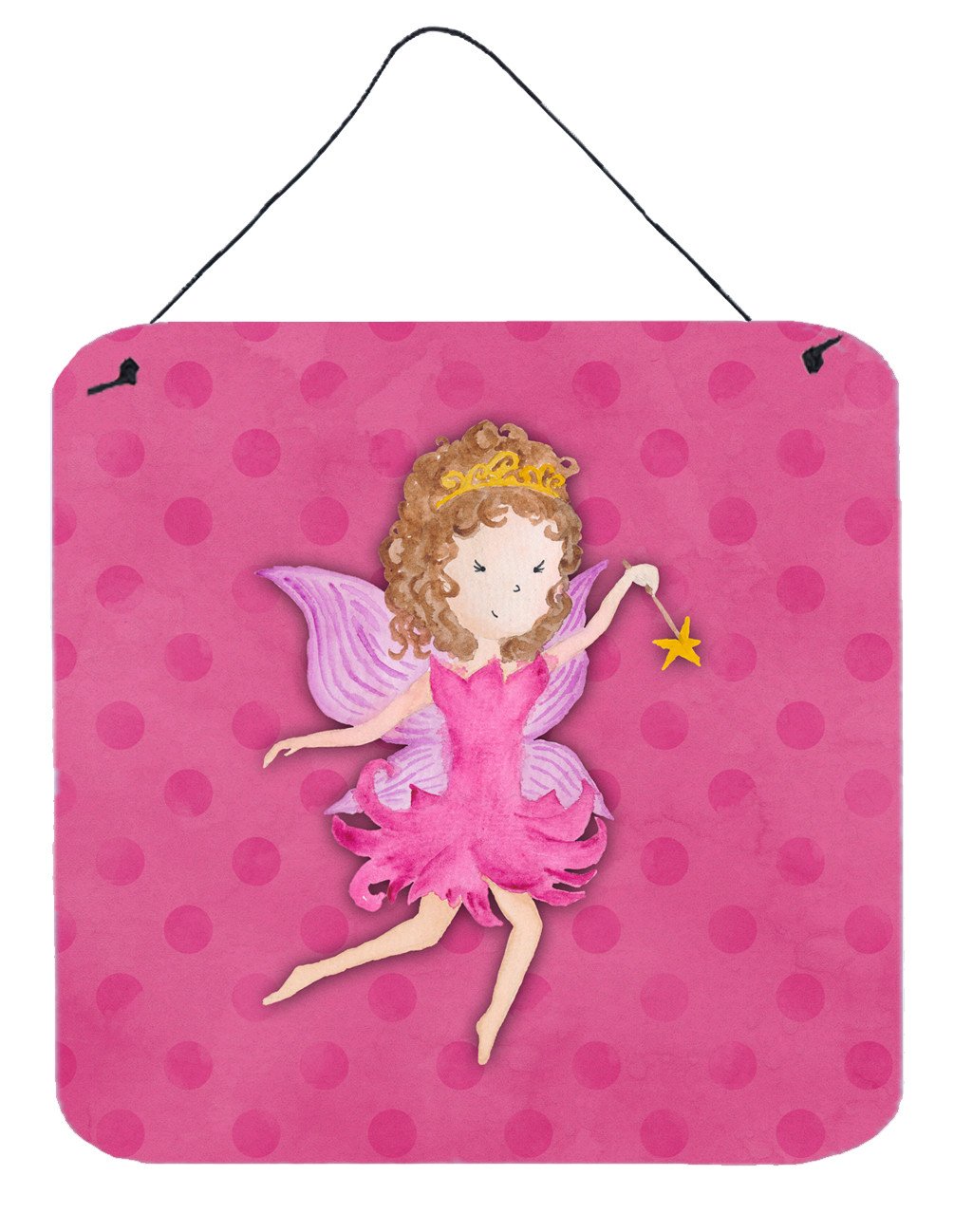 Fairy Princess Watercolor Wall or Door Hanging Prints BB7406DS66 by Caroline's Treasures