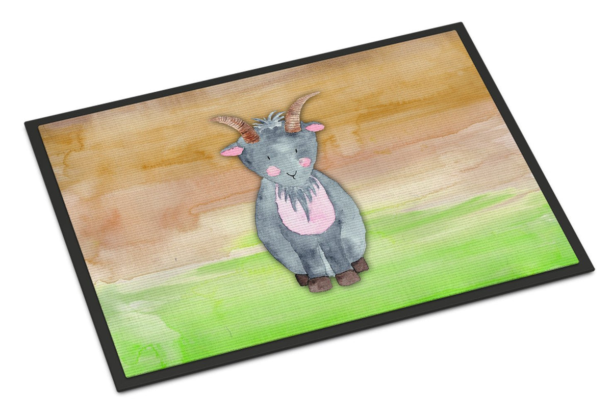 Goat Watercolor Indoor or Outdoor Mat 24x36 BB7413JMAT by Caroline&#39;s Treasures