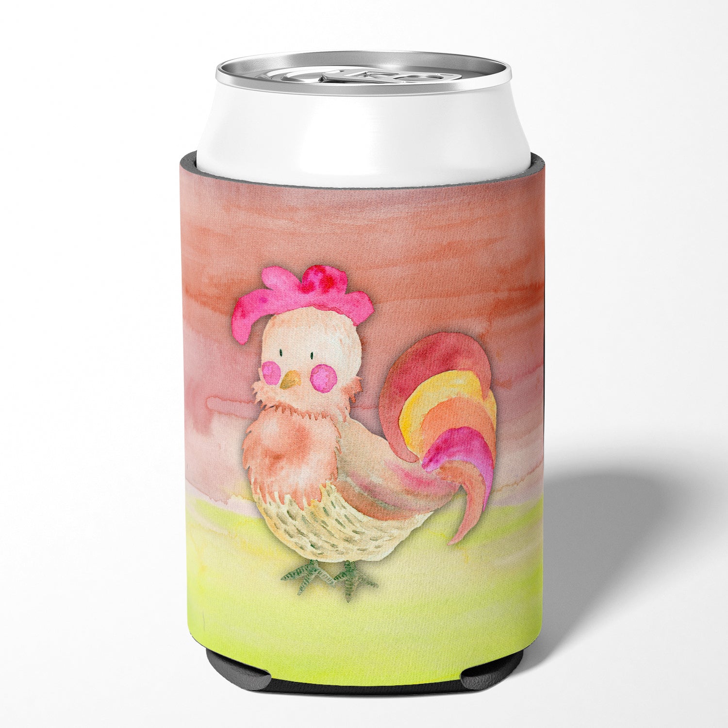 Rooster Watercolor Can or Bottle Hugger BB7417CC  the-store.com.