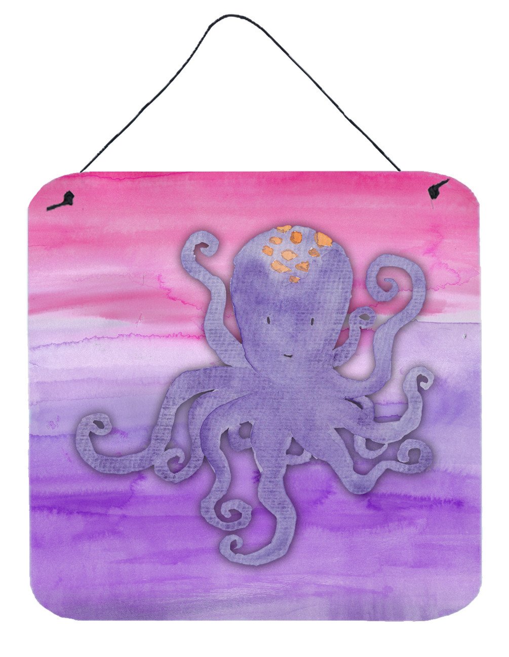 Octopus Watercolor Wall or Door Hanging Prints BB7424DS66 by Caroline's Treasures