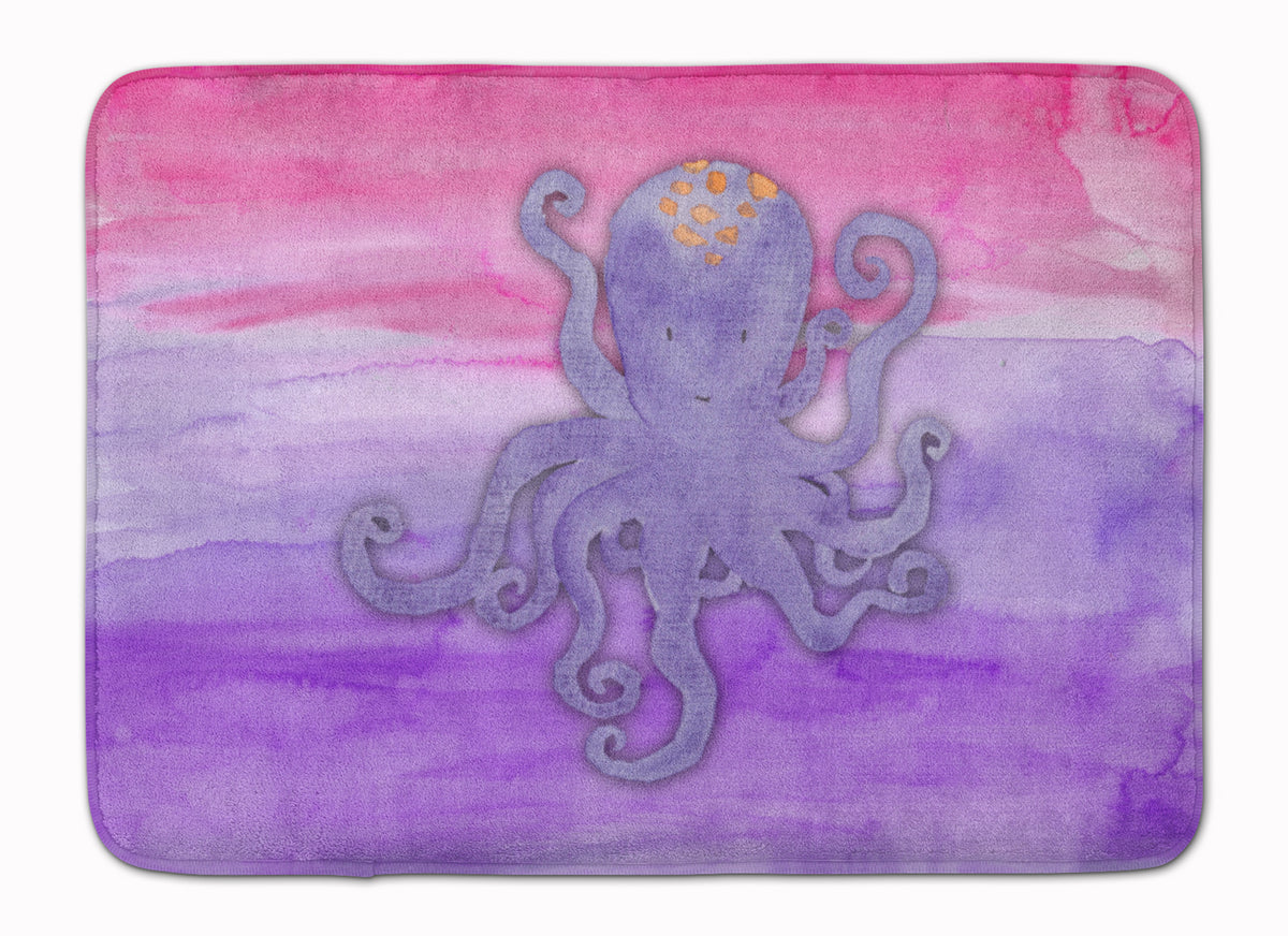 Octopus Watercolor Machine Washable Memory Foam Mat BB7424RUG - the-store.com