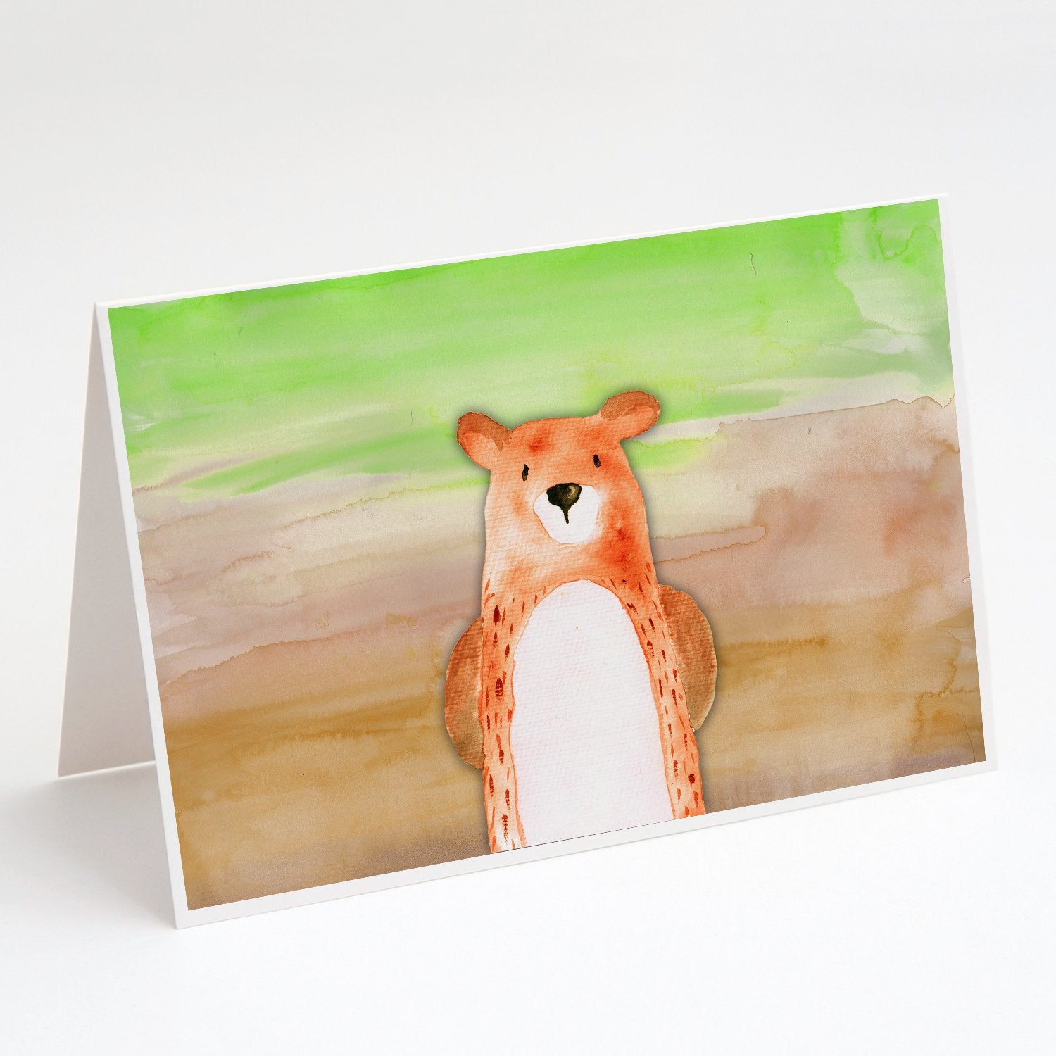 Buy this Bear Watercolor Greeting Cards and Envelopes Pack of 8