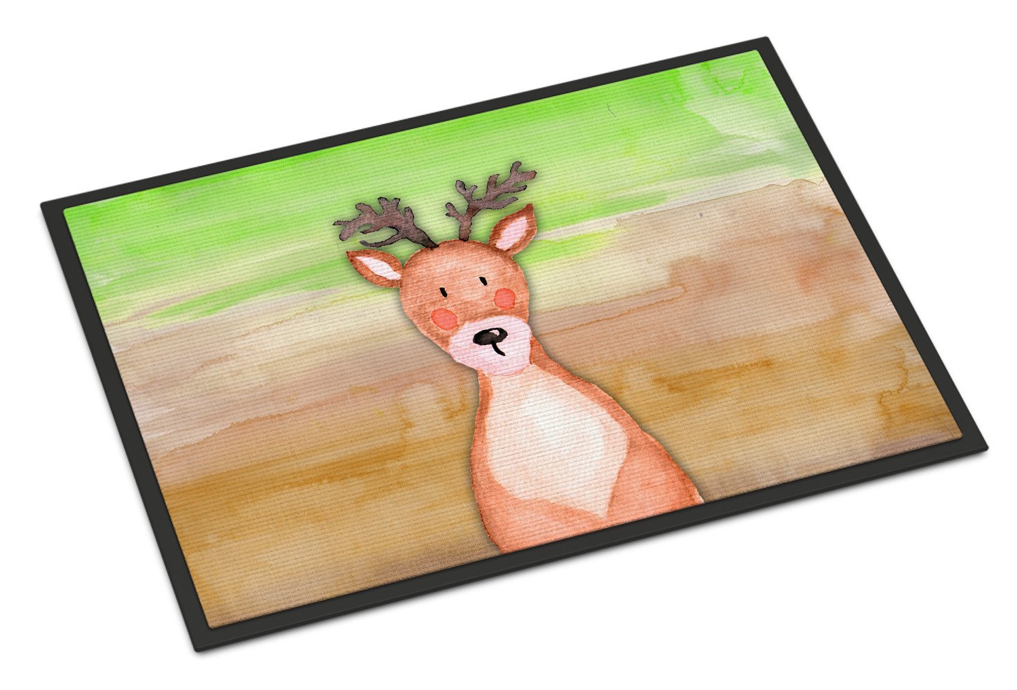 Deer Watercolor Indoor or Outdoor Mat 24x36 BB7435JMAT by Caroline's Treasures