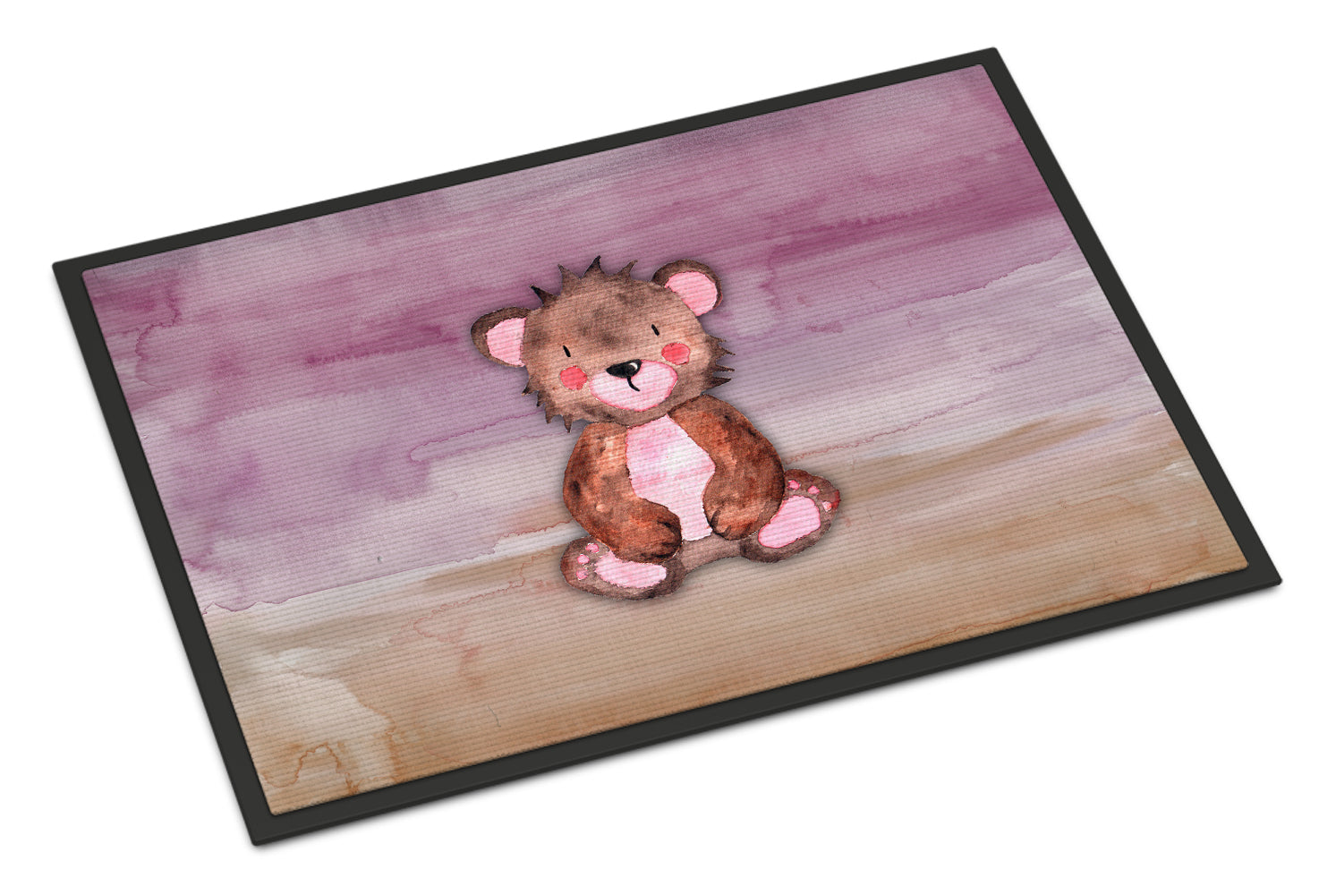 Bear Cub Watercolor Indoor or Outdoor Mat 18x27 BB7441MAT - the-store.com