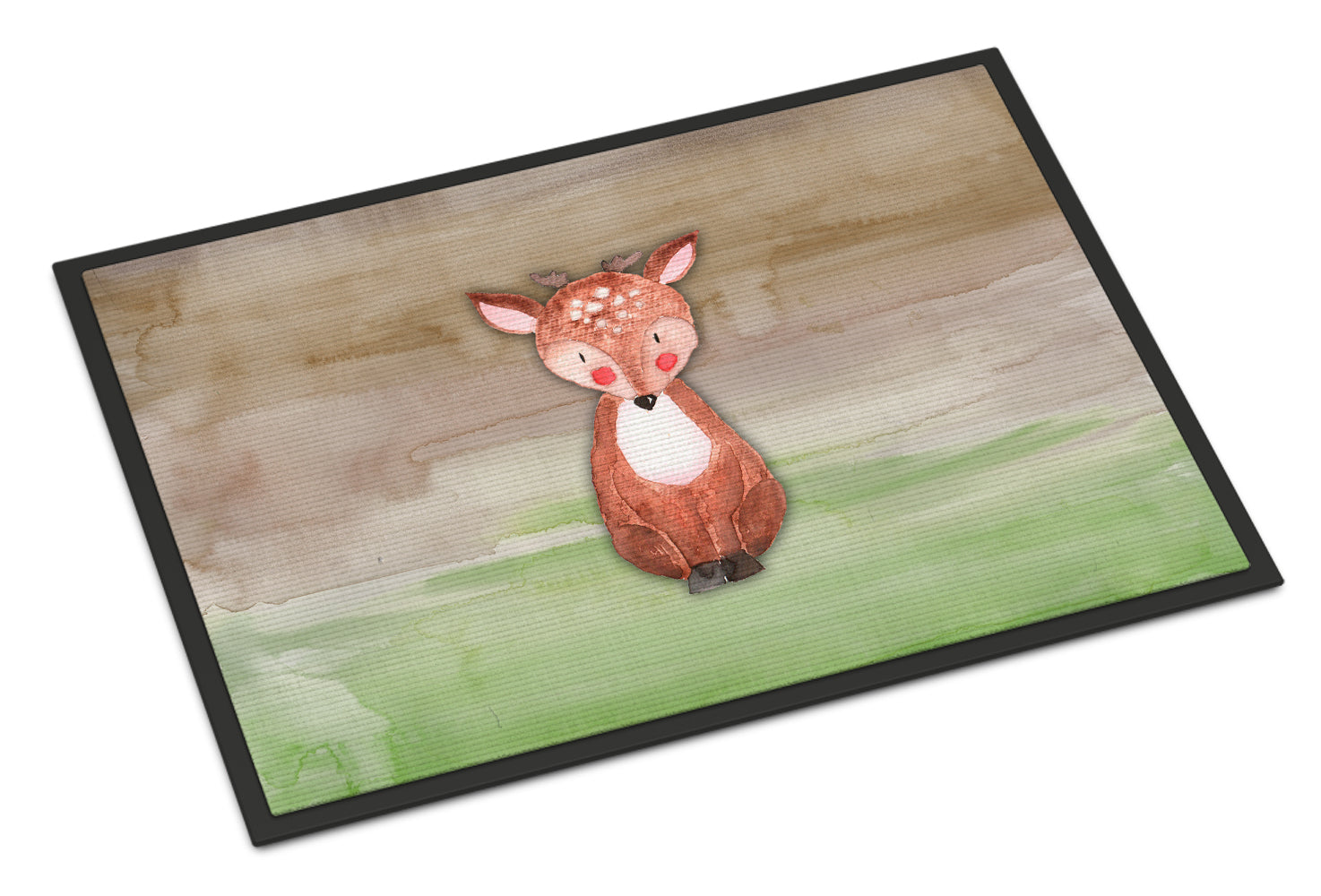 Baby Deer Watercolor Indoor or Outdoor Mat 18x27 BB7442MAT - the-store.com