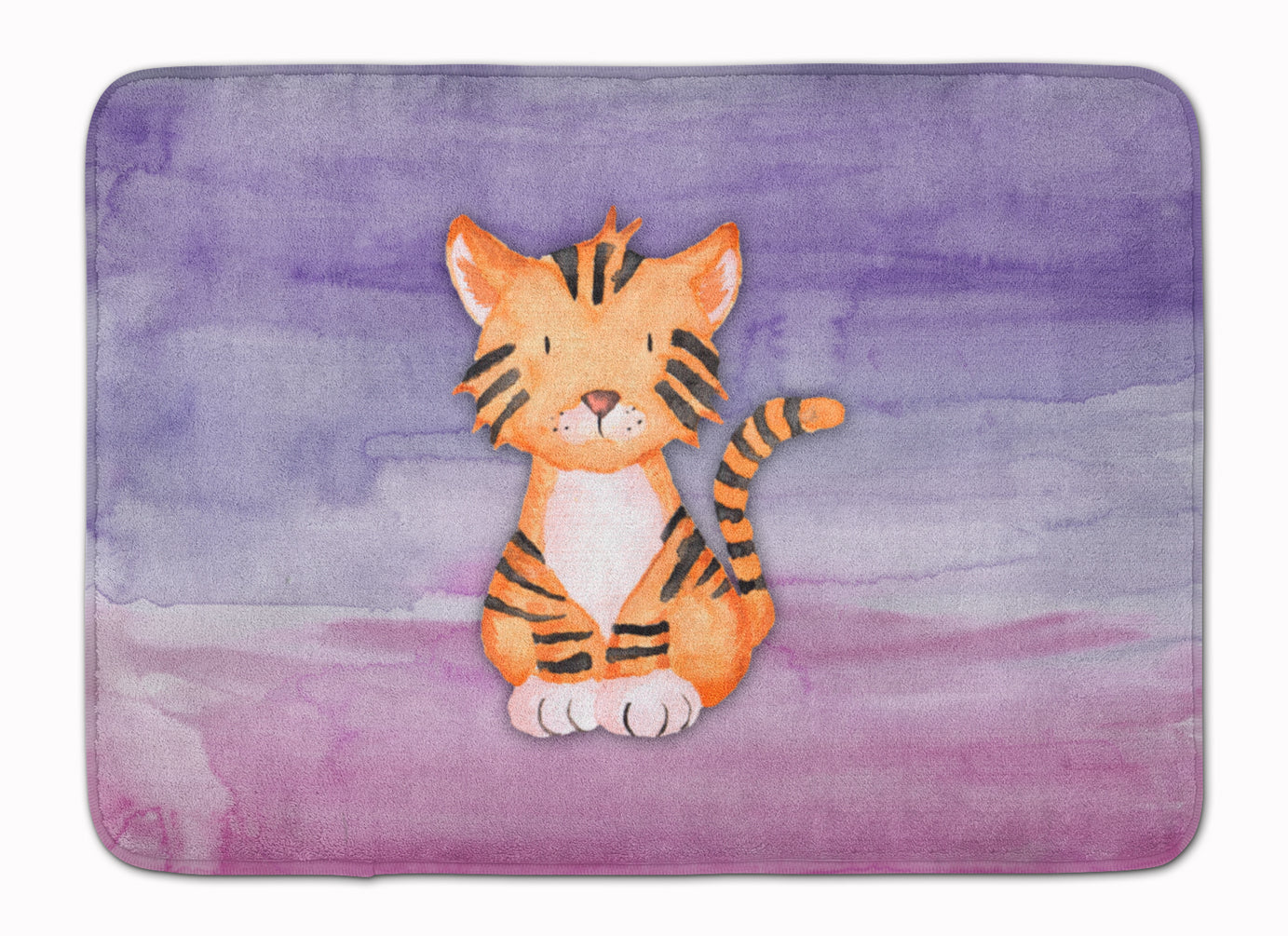 Tiger Cub Watercolor Machine Washable Memory Foam Mat BB7444RUG - the-store.com