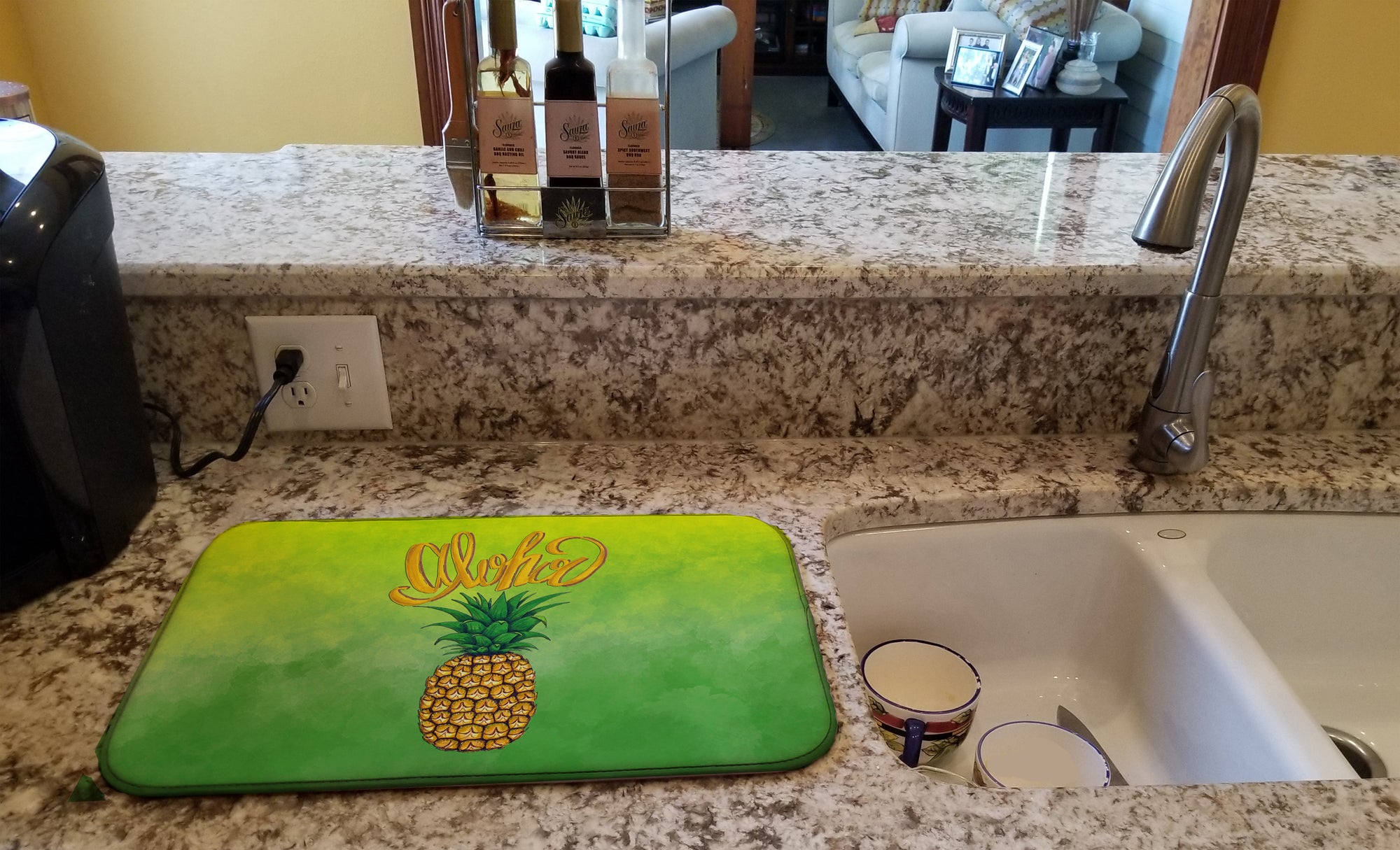 Aloha Pineapple Welcome Dish Drying Mat BB7451DDM  the-store.com.