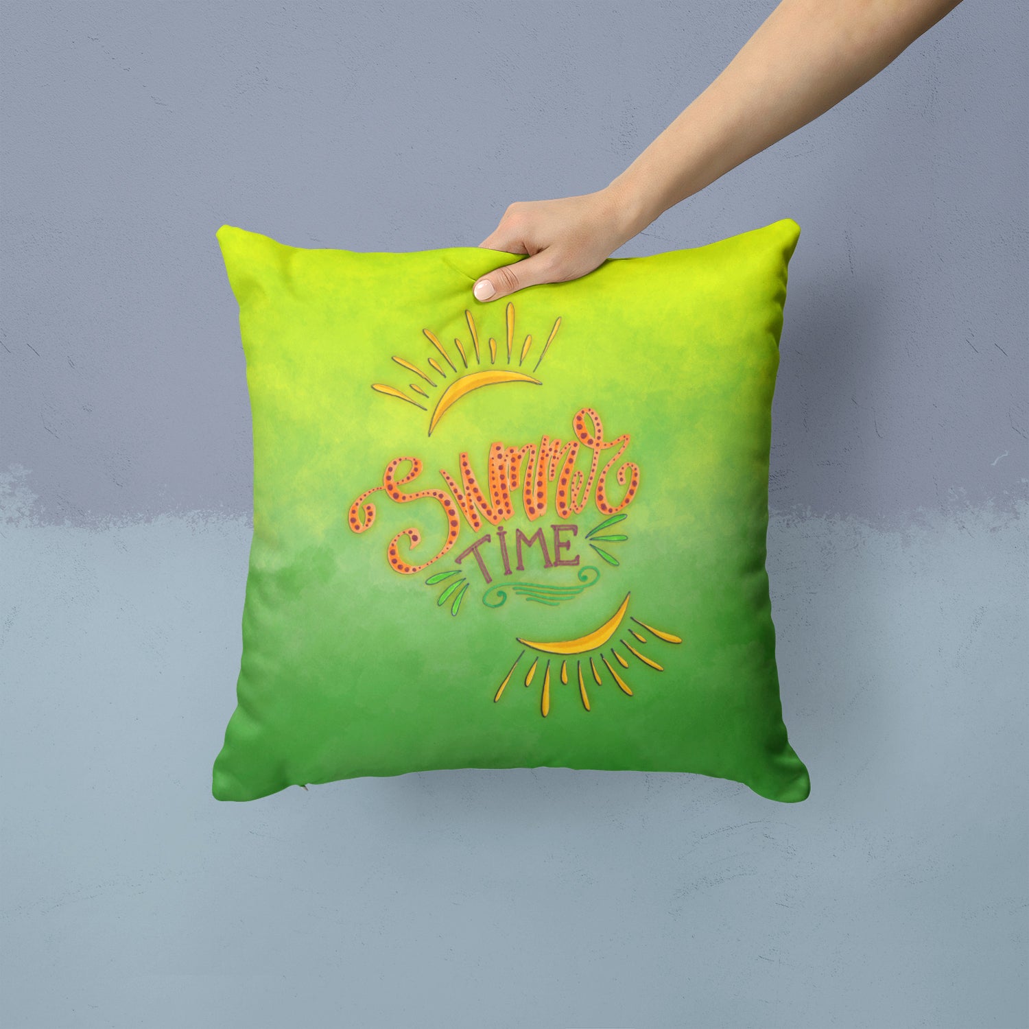 Summer Time Fabric Decorative Pillow BB7453PW1414 - the-store.com