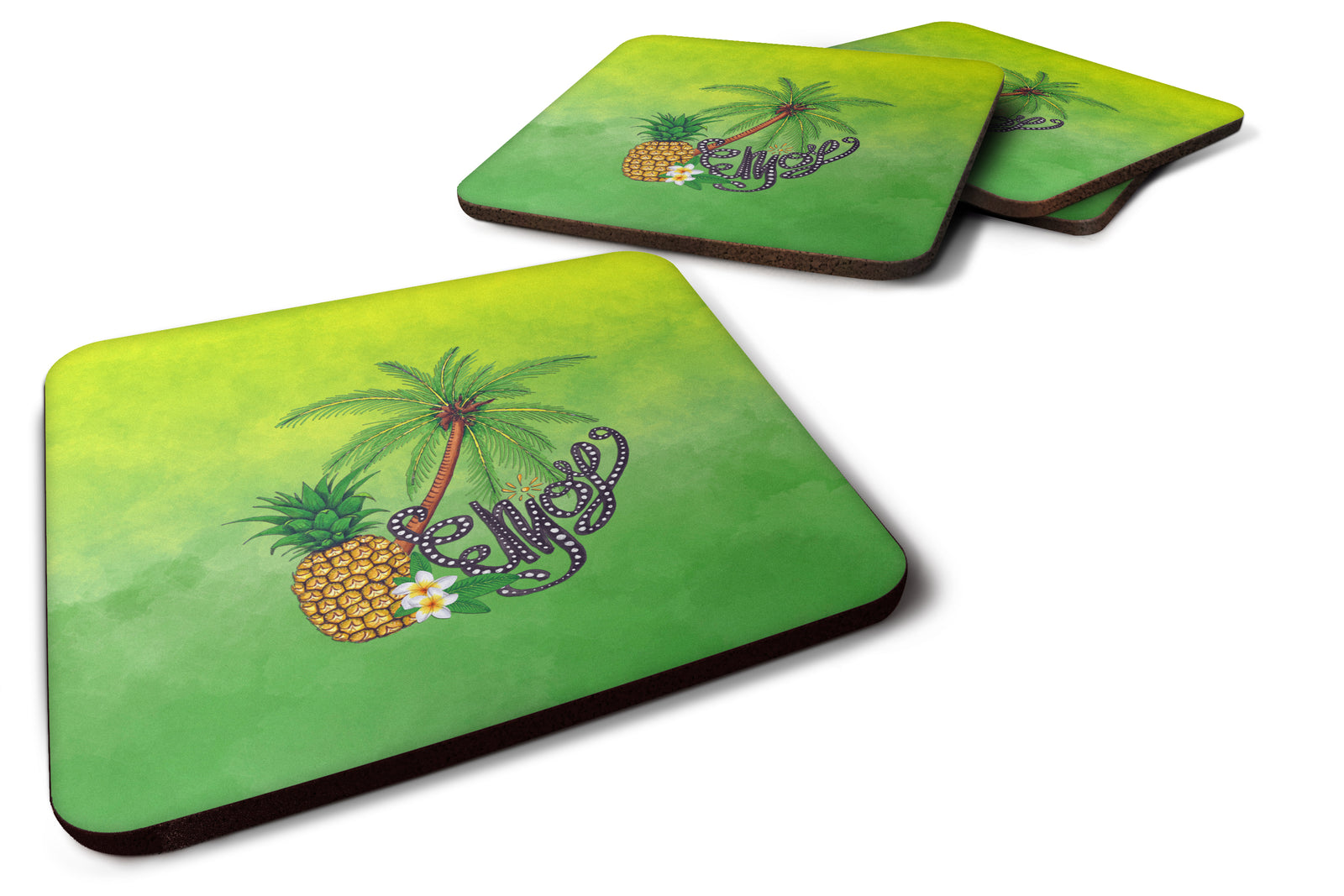 Summer Enjoy Foam Coaster Set of 4 BB7456FC - the-store.com