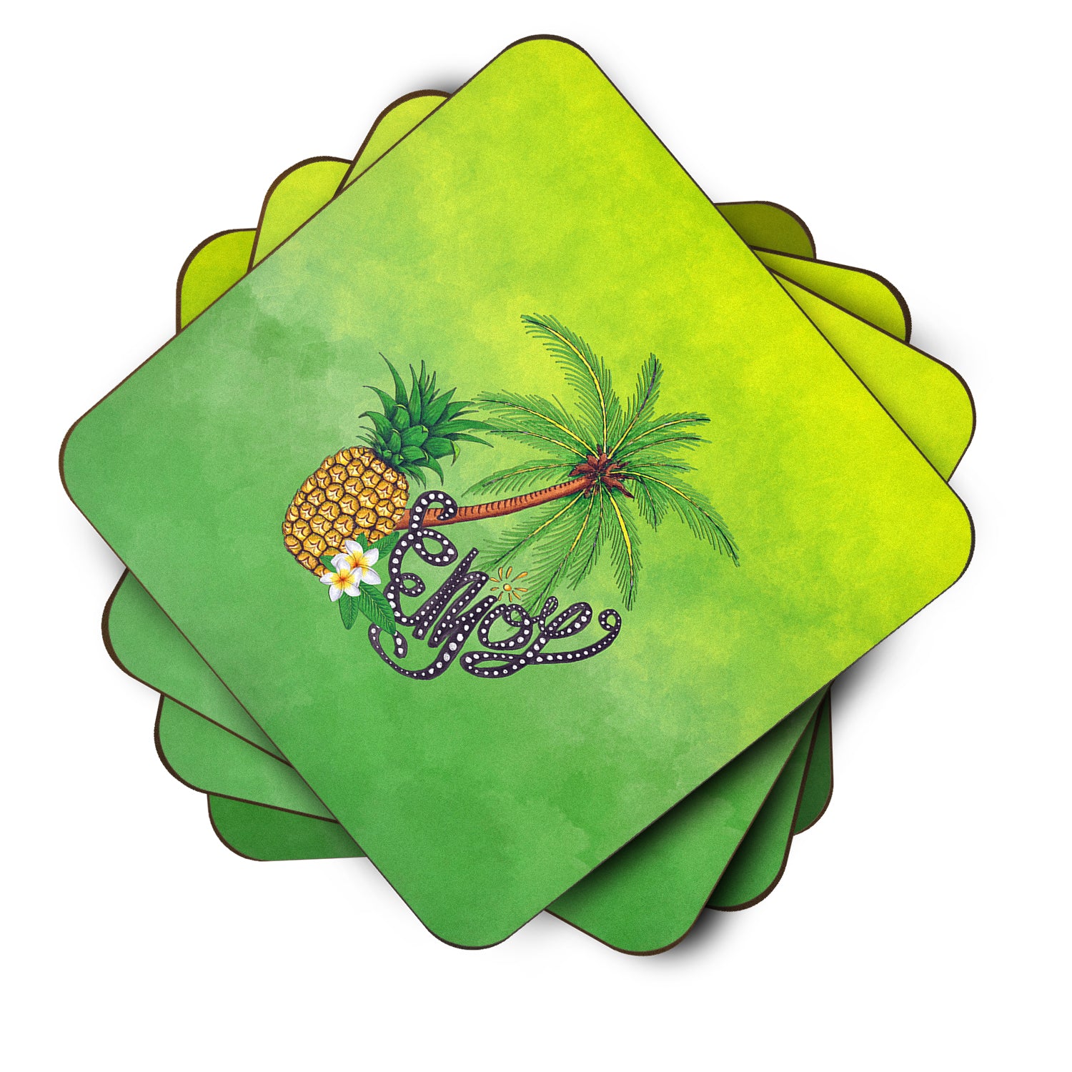 Summer Enjoy Foam Coaster Set of 4 BB7456FC - the-store.com