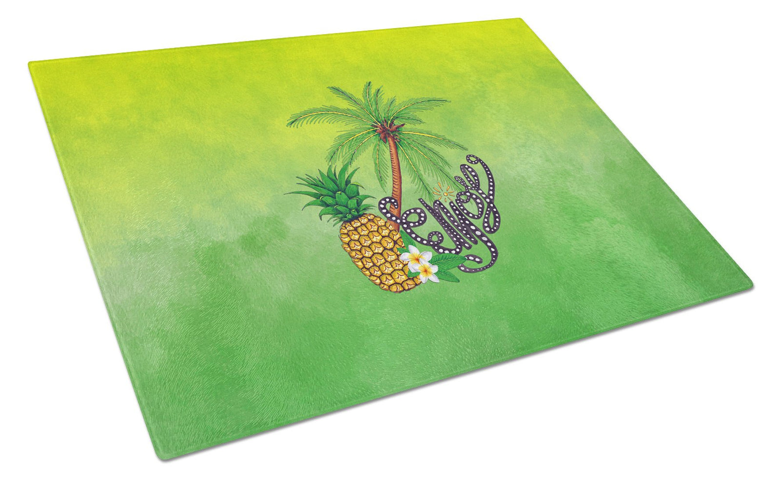 Summer Enjoy Glass Cutting Board Large BB7456LCB by Caroline's Treasures