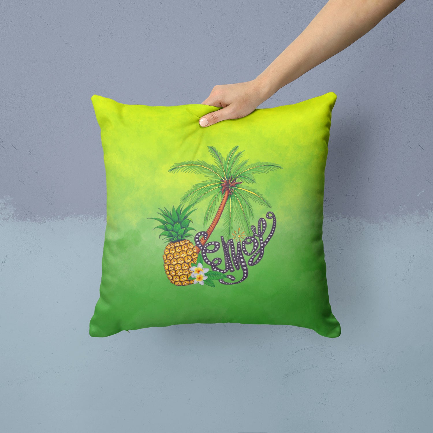 Summer Enjoy Fabric Decorative Pillow BB7456PW1414 - the-store.com