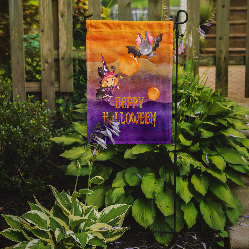 Halloween Little Witch and Bat Flag Garden Size BB7458GF  the-store.com.