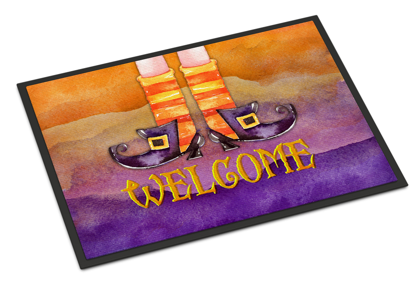 Halloween Welcome Witches Feet Indoor or Outdoor Mat 18x27 BB7459MAT - the-store.com