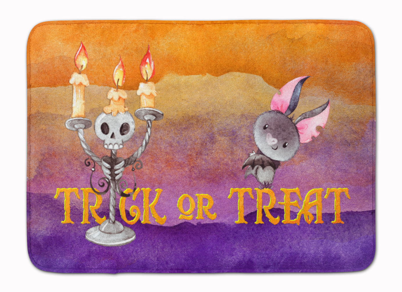 Halloween Trick or Treat Machine Washable Memory Foam Mat BB7461RUG - the-store.com