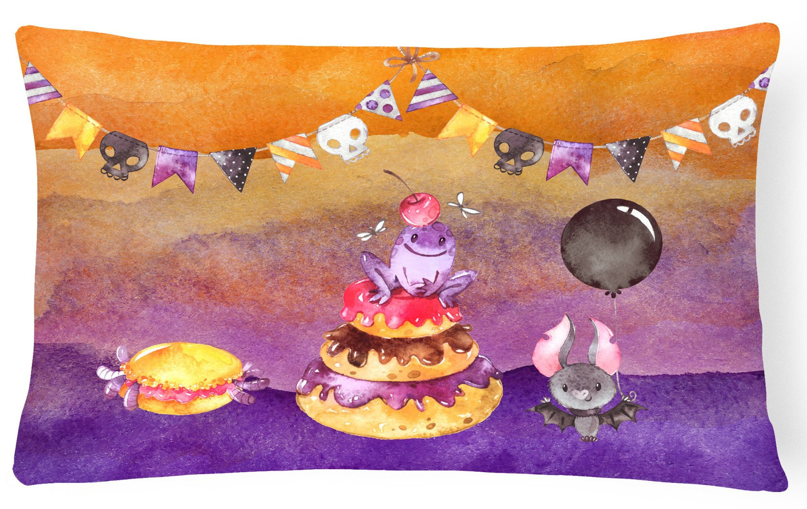 Halloween Sweets Party Canvas Fabric Decorative Pillow BB7463PW1216 by Caroline's Treasures