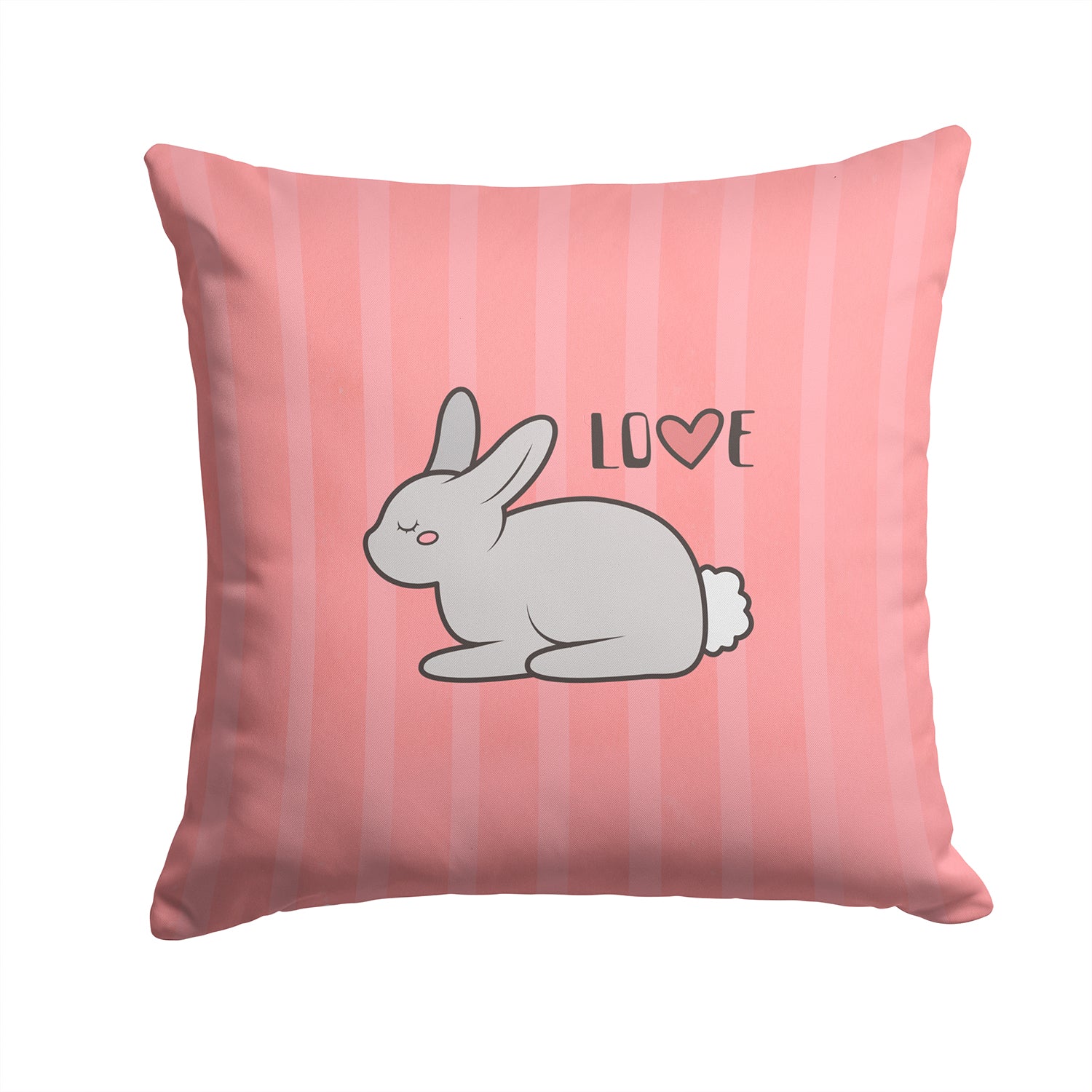 Nursery Love Bunny Rabbit Fabric Decorative Pillow BB7476PW1414 - the-store.com