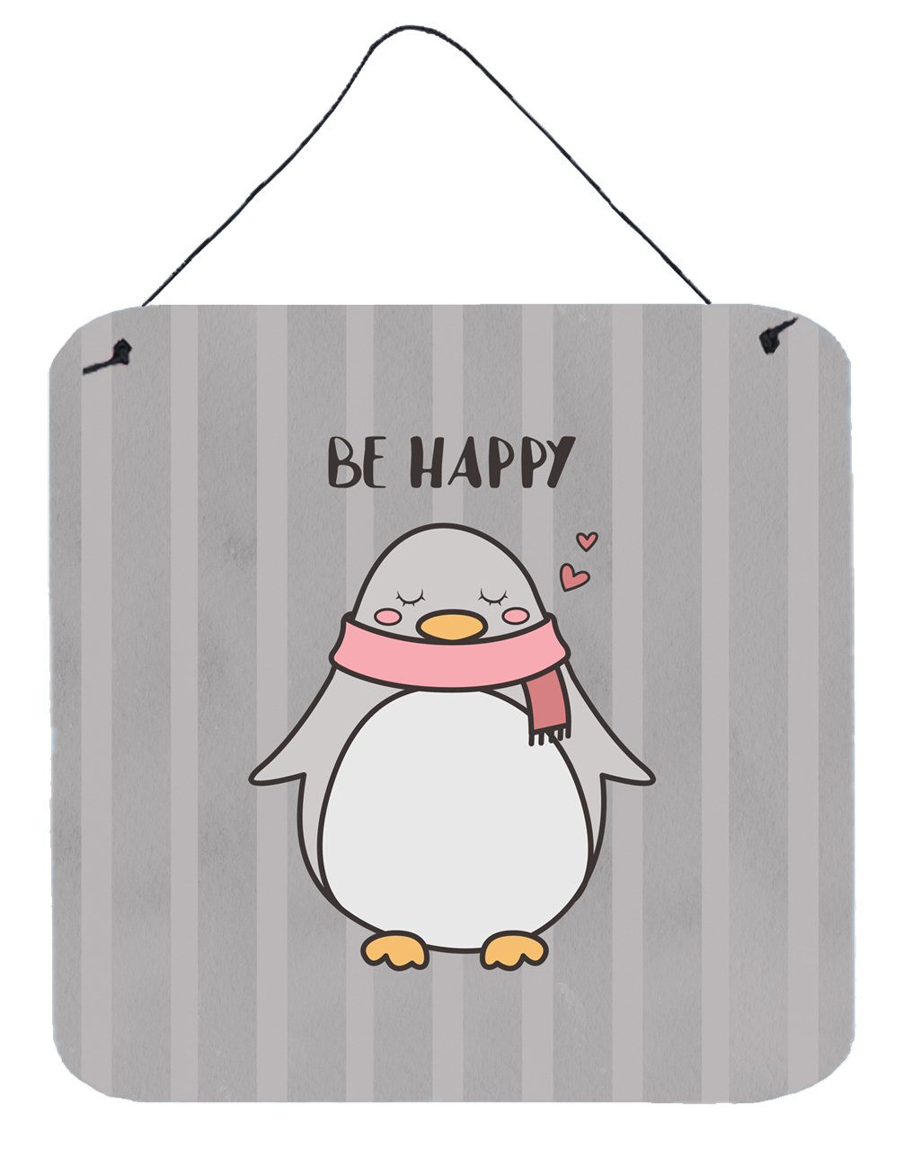 Nursery Be Happy Penquin Wall or Door Hanging Prints by Caroline&#39;s Treasures