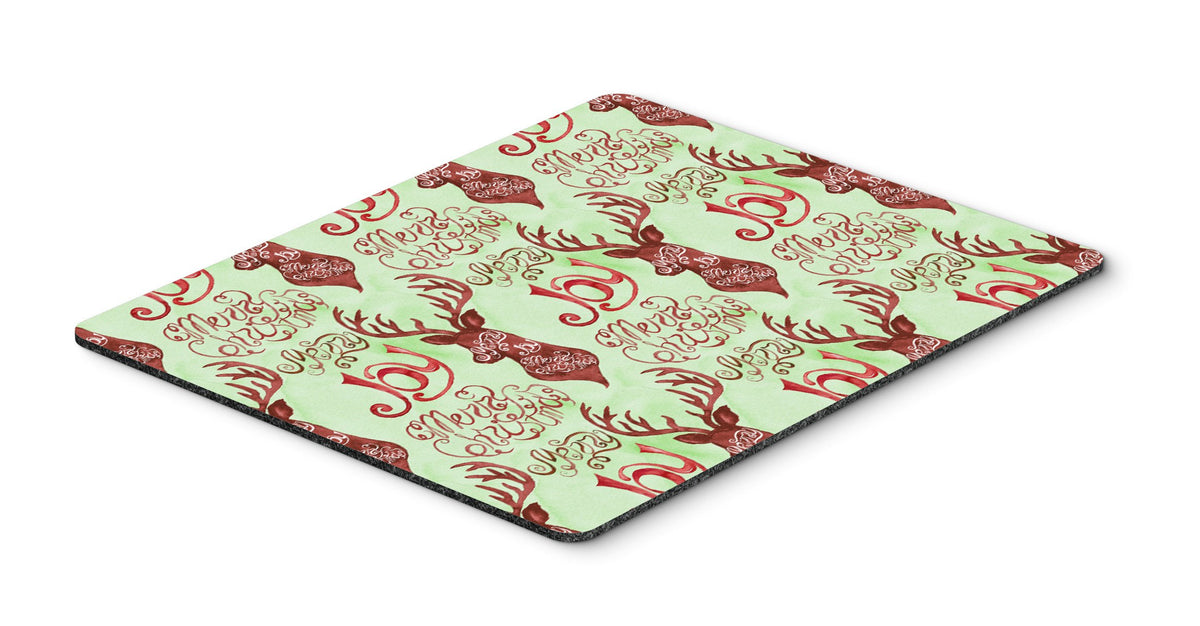 Merry Christmas Joy Reindeer Mouse Pad, Hot Pad or Trivet BB7488MP by Caroline&#39;s Treasures